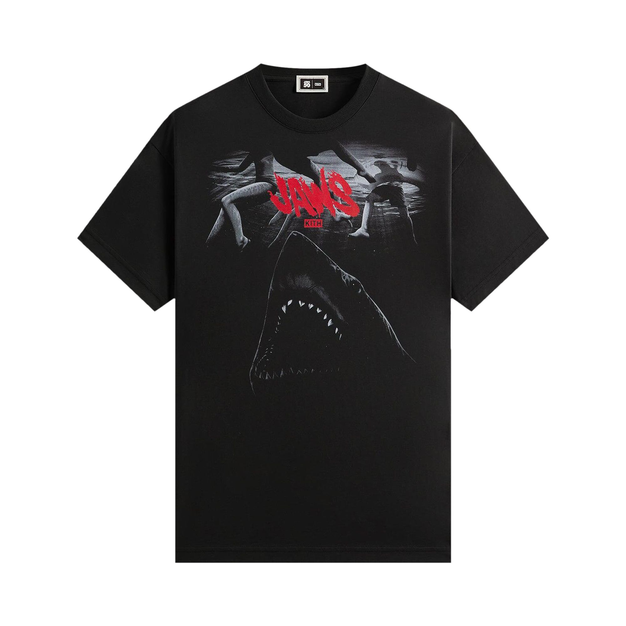 Pre-owned Kith For Jaws Underwater Vintage Tee 'black' | Men's Size L