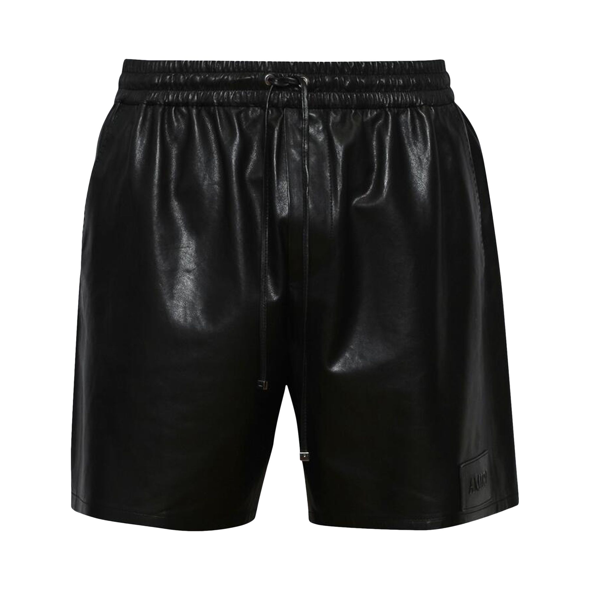 Pre-owned Amiri Lightweight Leather Short 'black' | Men's Size 50