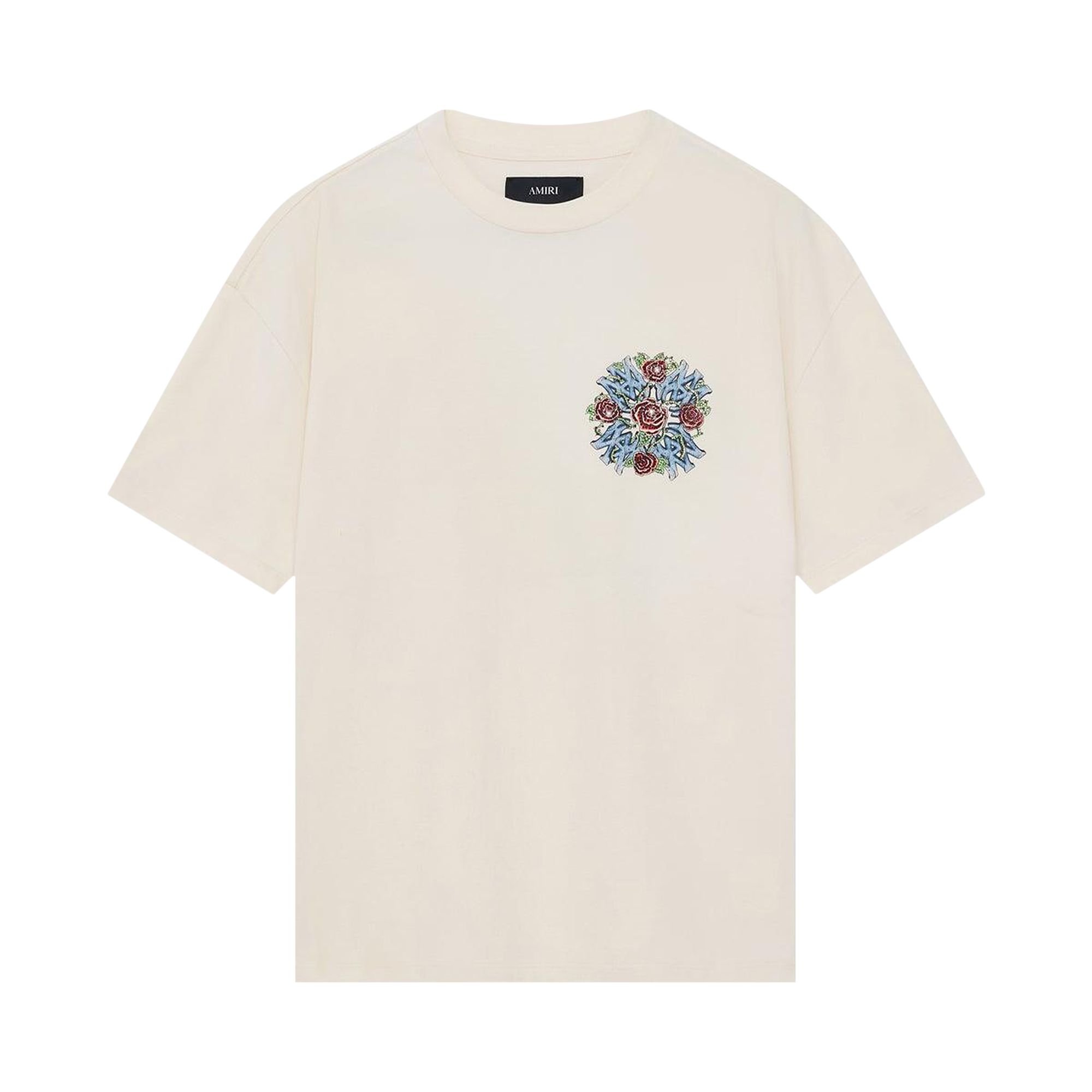 Pre-owned Amiri Crystal Out For Trouble Oversized Tee 'ivory' | White | Men's Size M