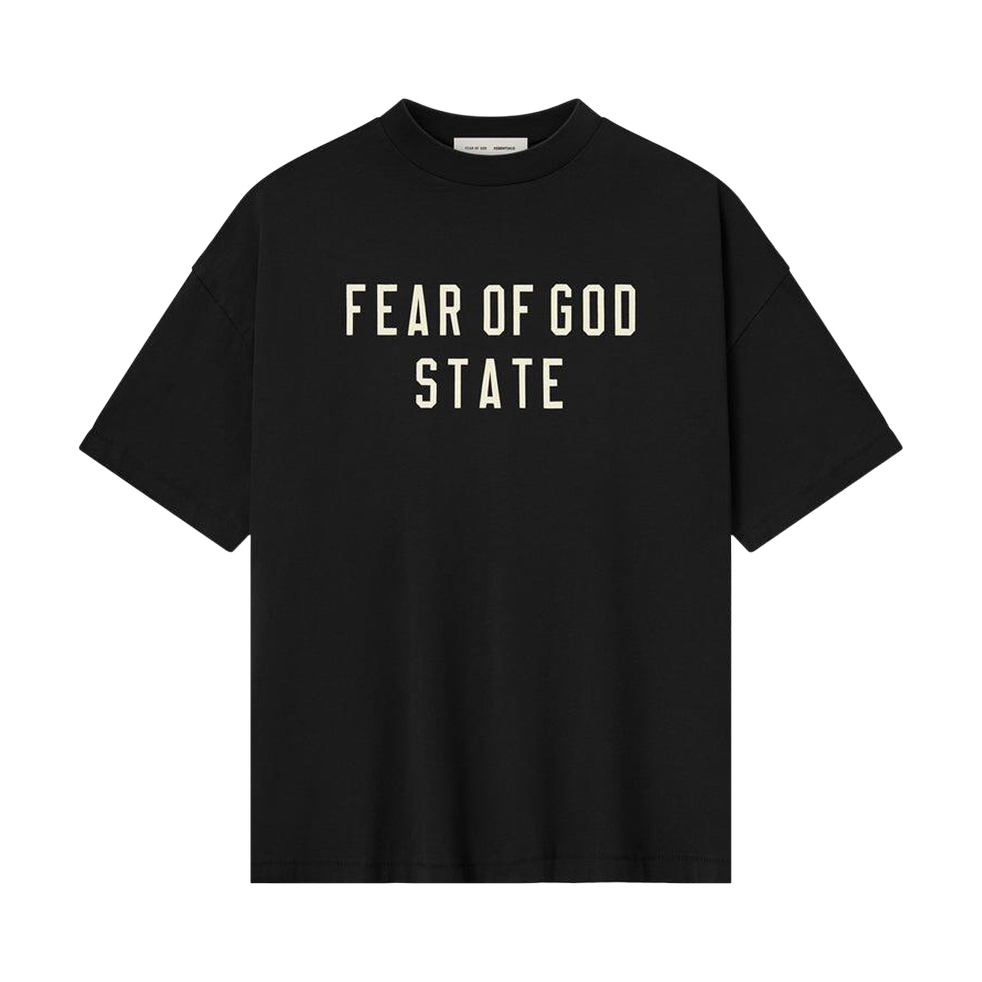 Pre-owned Essentials Fear Of God 90's Fit T-shirt 'jet Black' | Men's Size L