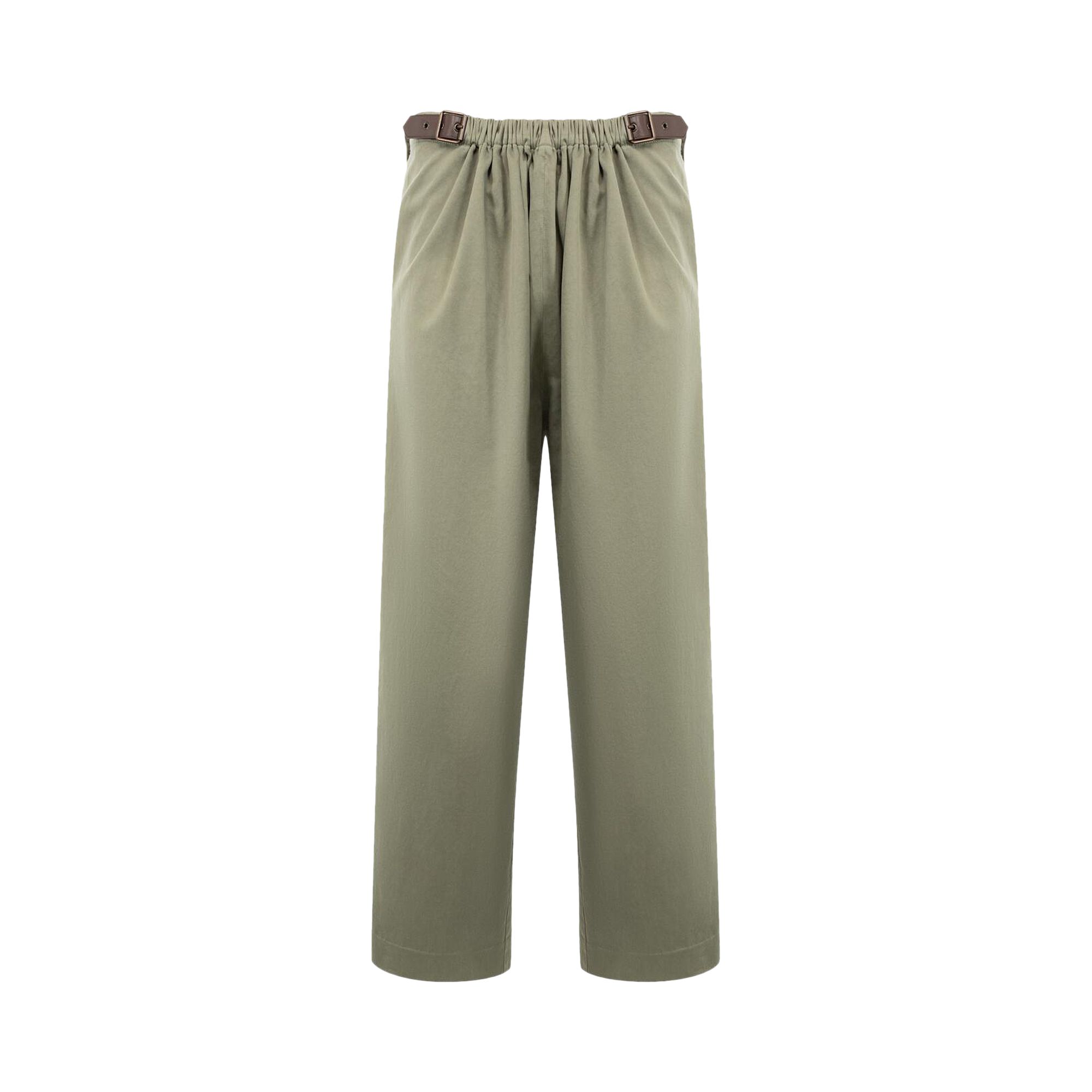 Pre-owned Loewe Belted Trousers 'khaki Green' | Men's Size 48