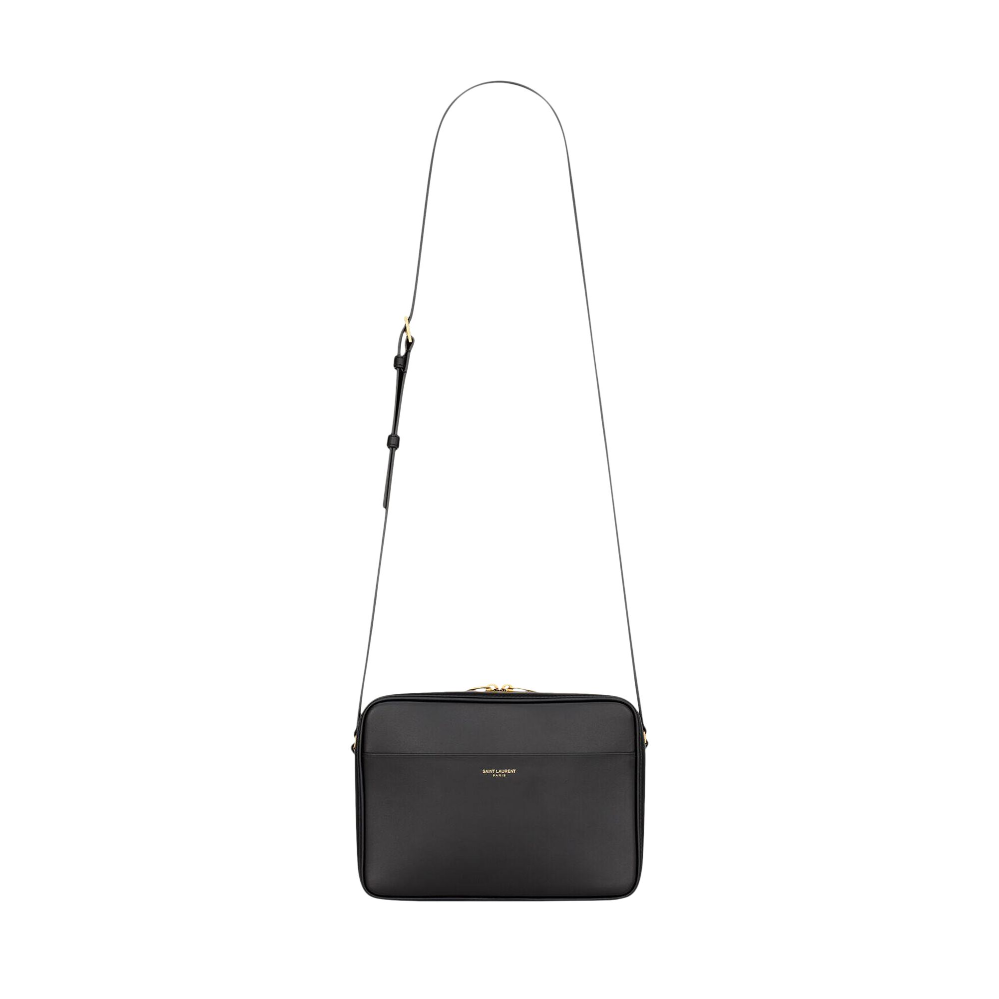 Pre-owned Saint Laurent Camera Case In Smooth Leather 'nero' | Black | Men's Size Onesize