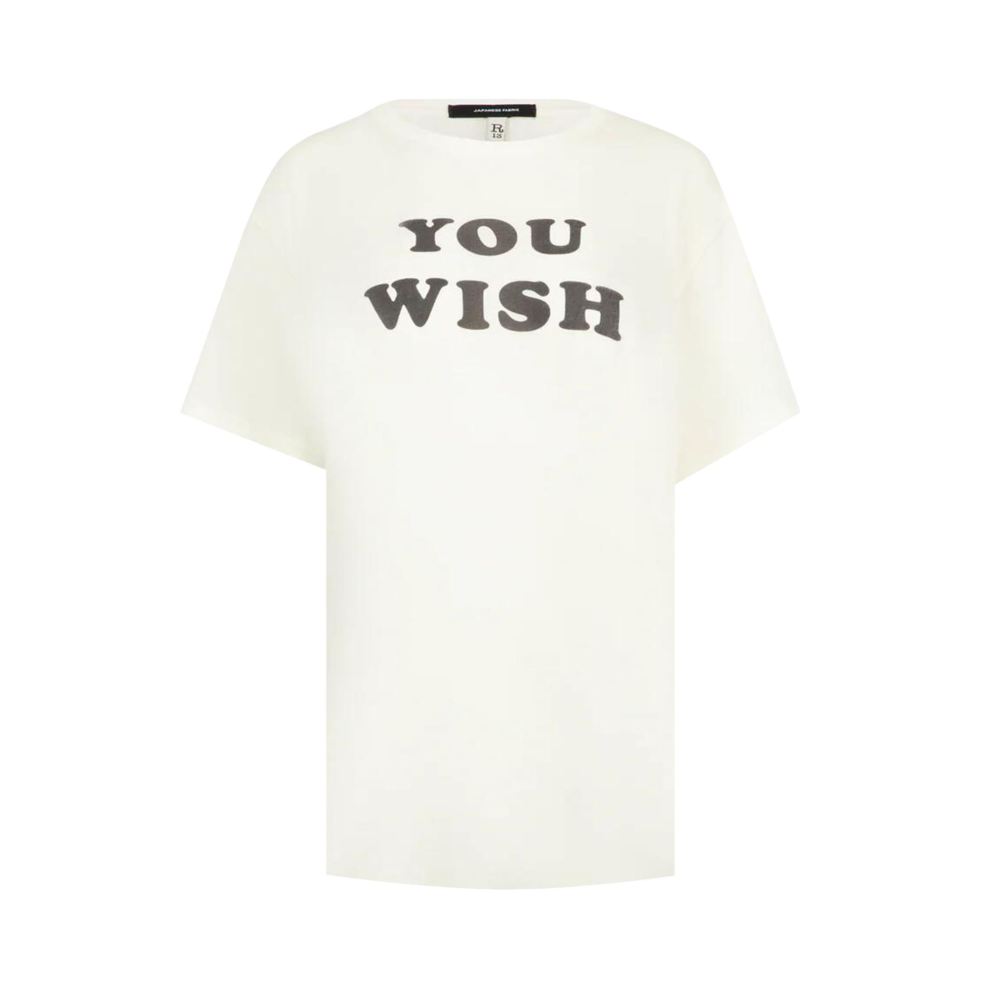Pre-owned R13 You Wish Boy T 'ecru' | Cream | Women's Size L In White