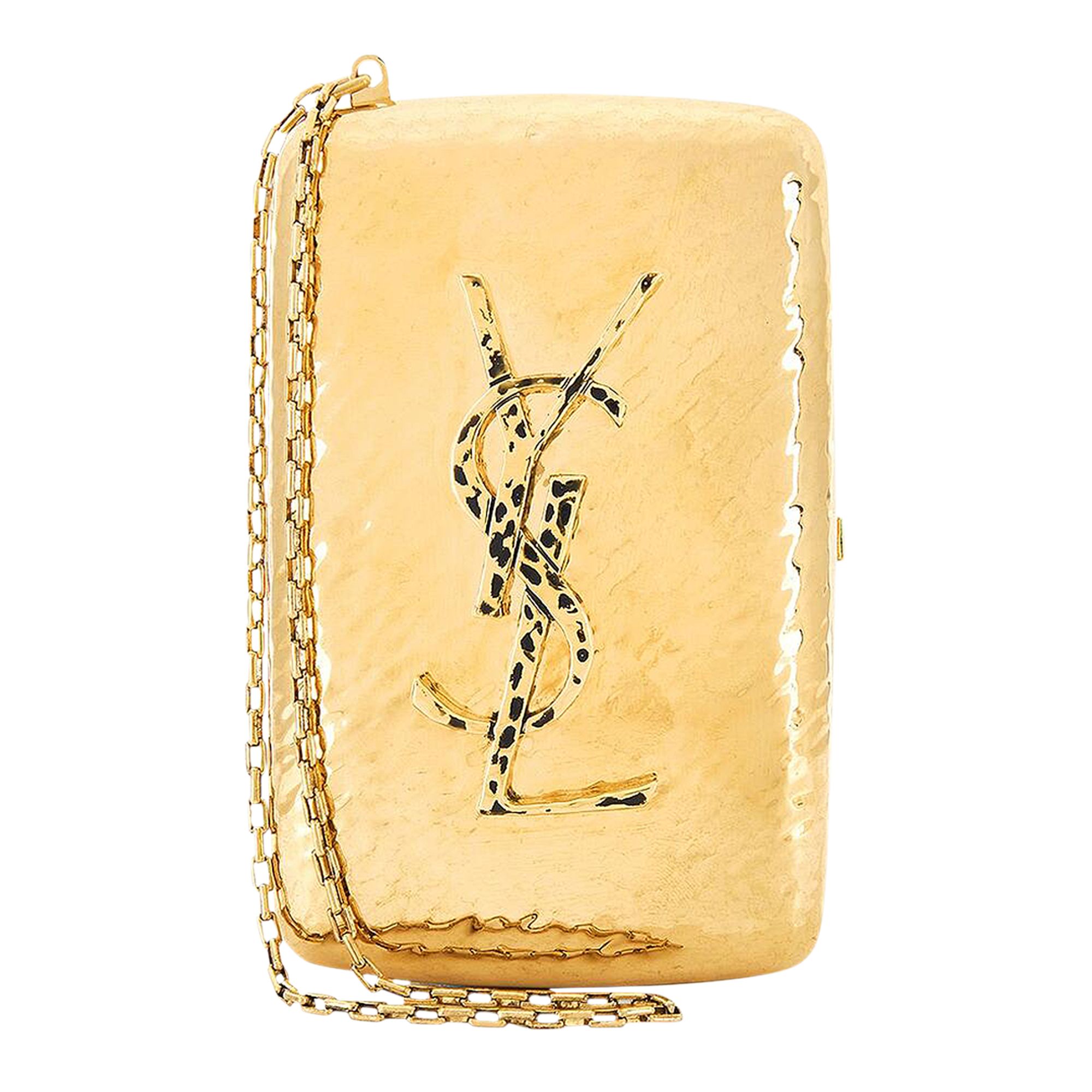 Pre-owned Saint Laurent Mini Minaudiere 'papillon' | Brown | Women's Size Onesize
