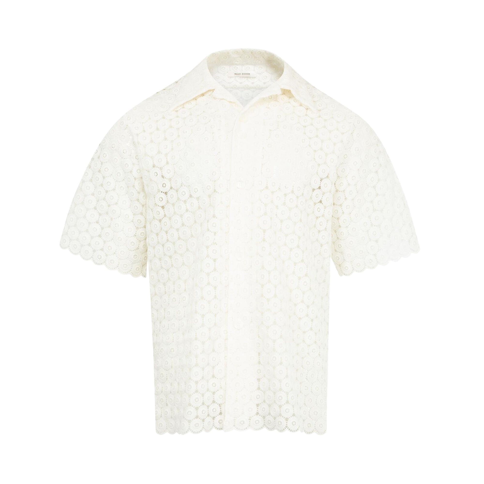 Pre-owned Wales Bonner Highlife Bowling Shirt 'white' | Men's Size 48