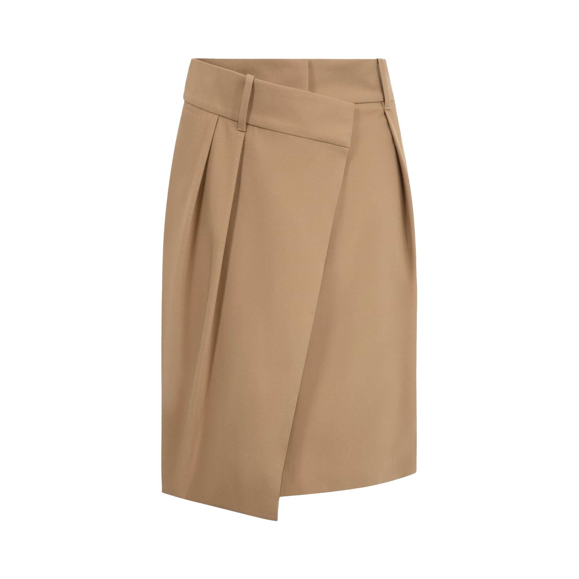 Pre-owned Loewe Wrap Skirt 'dark Beige' | Tan | Women's Size 36 In Brown