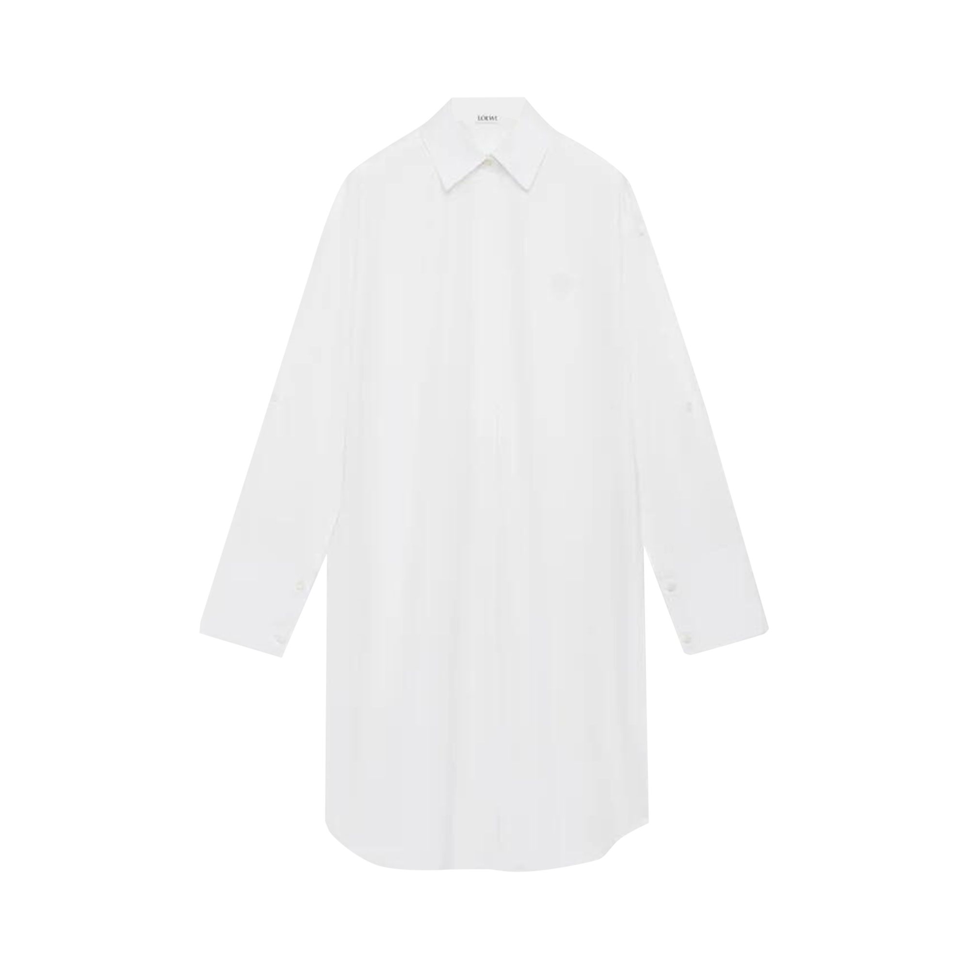 Pre-owned Loewe Shirt Dress 'white' | Women's Size 34