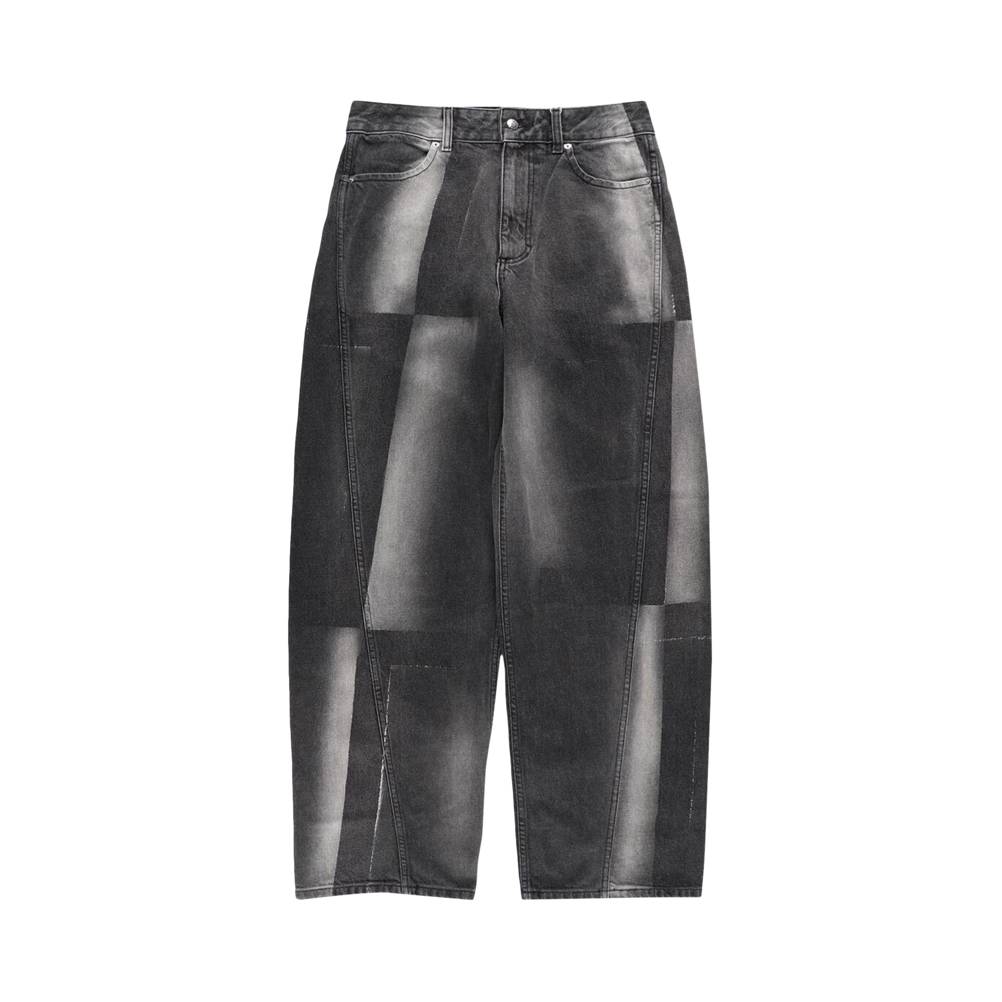 Pre-owned Eckhaus Latta Bend Jeans 'sunfade' | Black | Men's Size 32