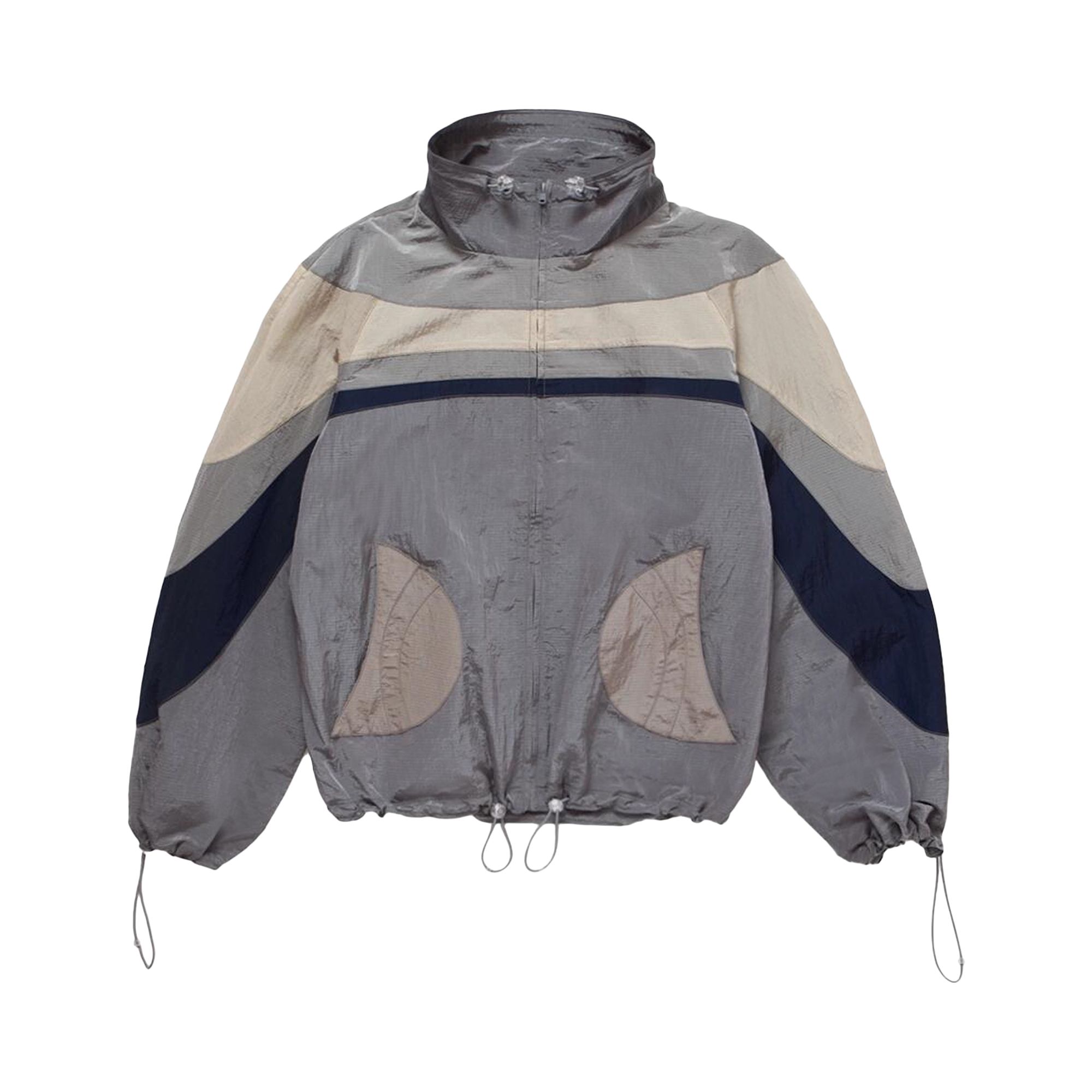 Pre-owned Erl Nylon Rave Jacket 'grey' | Men's Size M In Gray