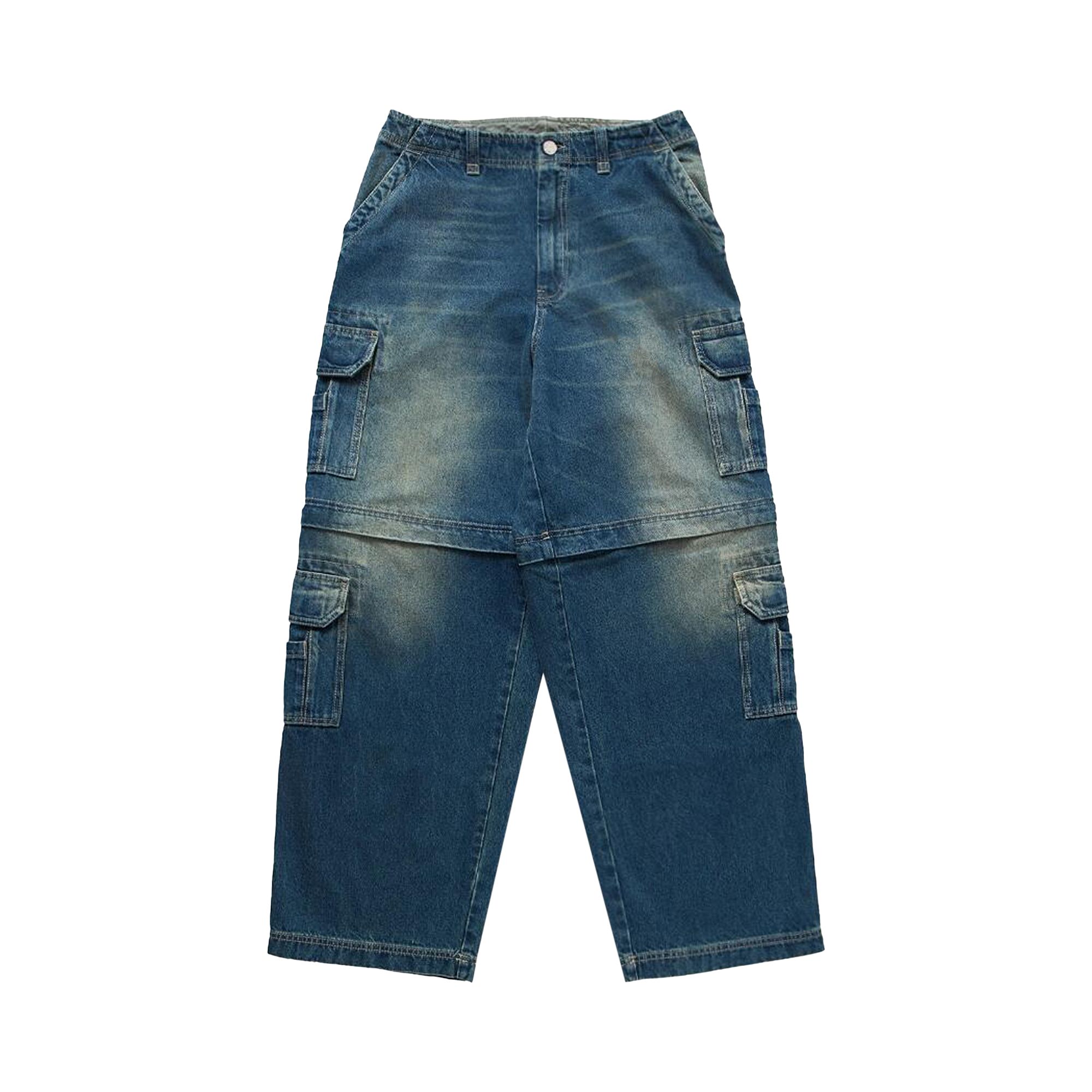 Pre-owned Vetements Hip Hop Cargo Jeans 'vintage Navy' | Blue | Men's Size 32