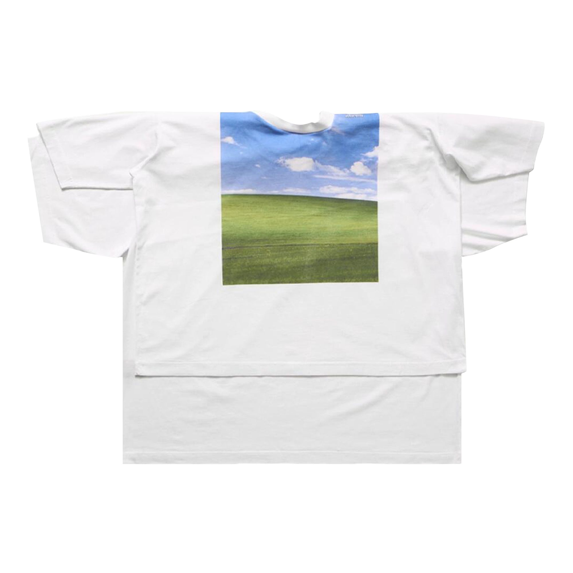 Pre-owned Vetements Desktop Double Layered T-shirt 'white' | Men's Size S