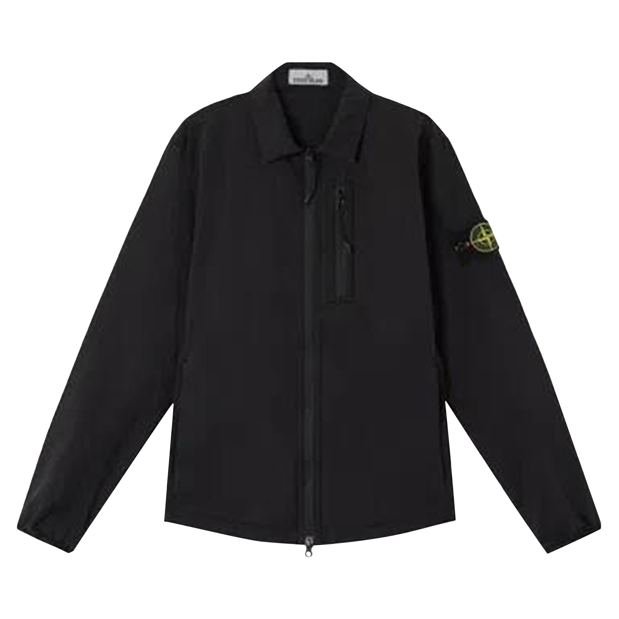 Pre-owned Stone Island Canvas Weave Cotton Overshirt 'lead Grey' | Men's Size Xl In Gray