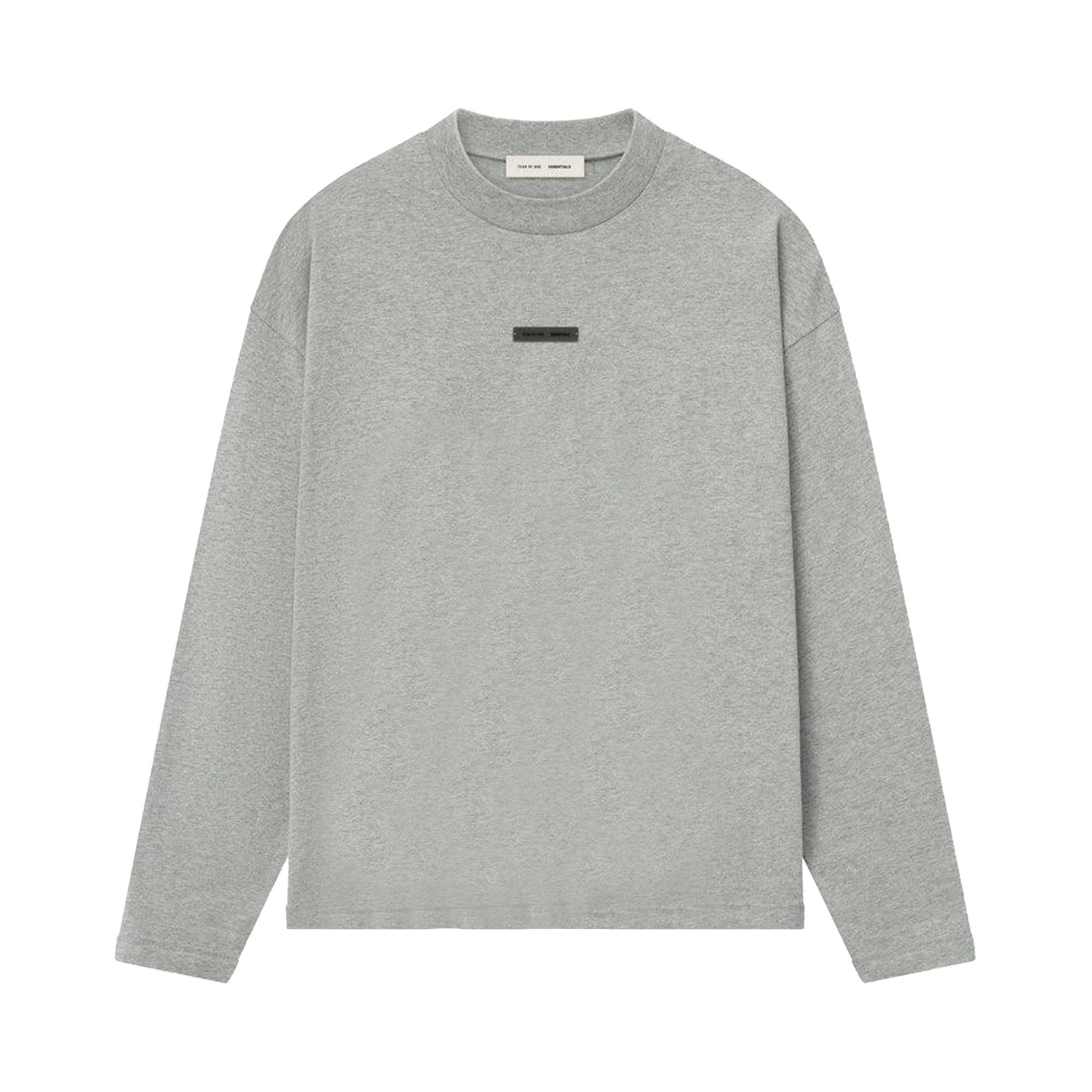 Pre-owned Essentials Fear Of God Classic Short-sleeve Tee 'concrete Heather' | Grey | Men's Size Xl In Gray