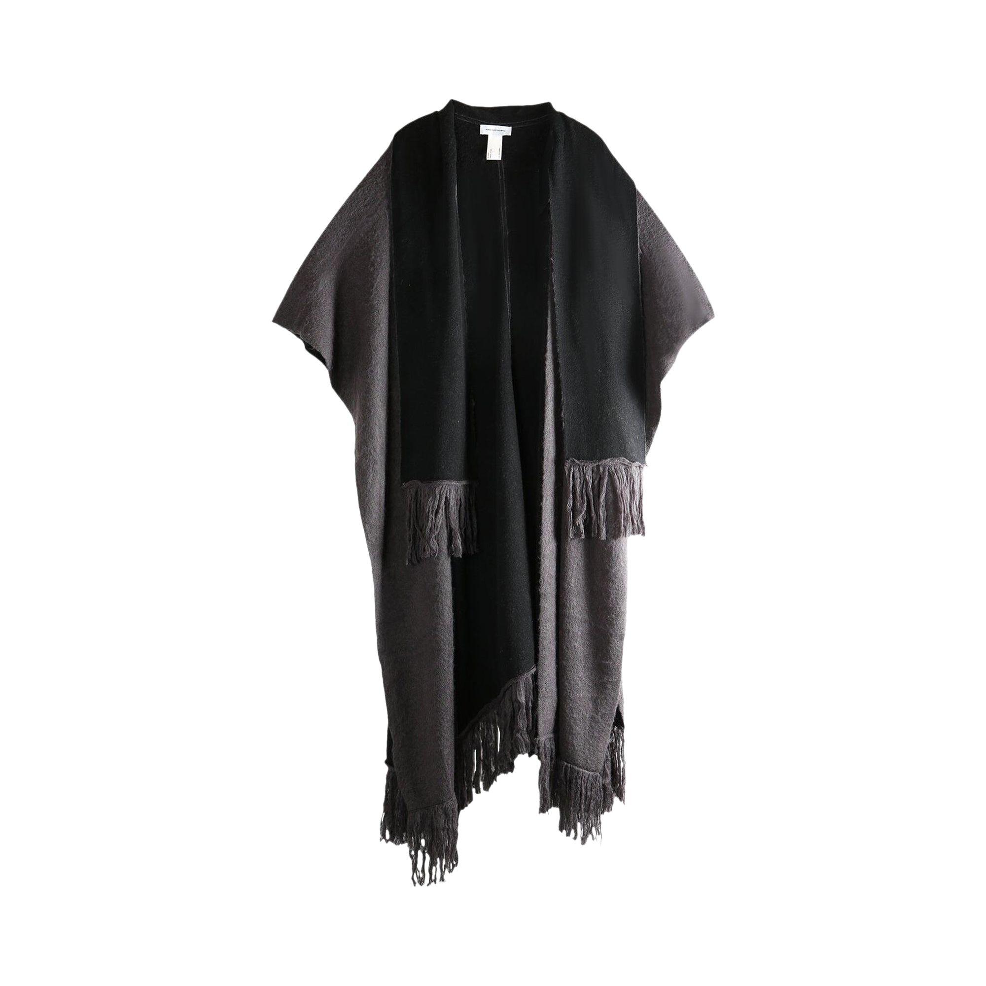 Pre-owned Kiko Kostadinov Tarr Fringed Throw Scarf 'black/brown' | Men's Size Onesize