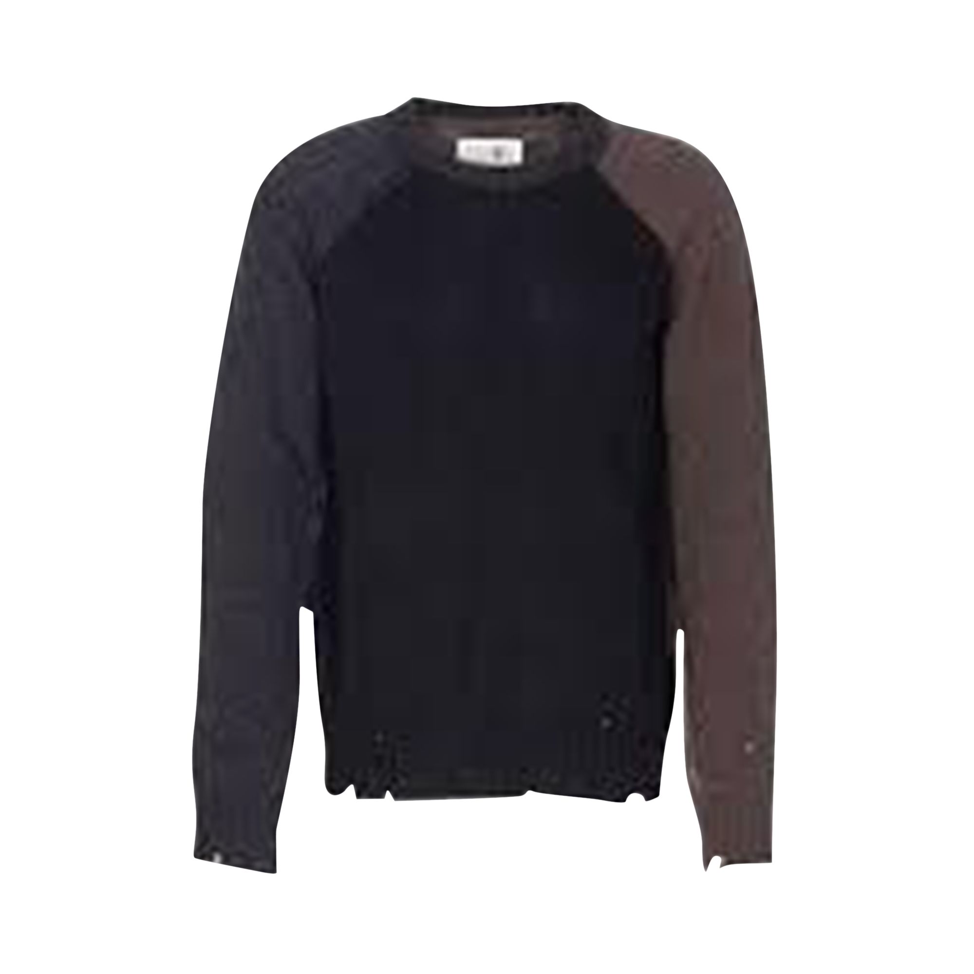 Pre-owned Mm6 Maison Margiela Color Block Sweater 'black' | Men's Size M