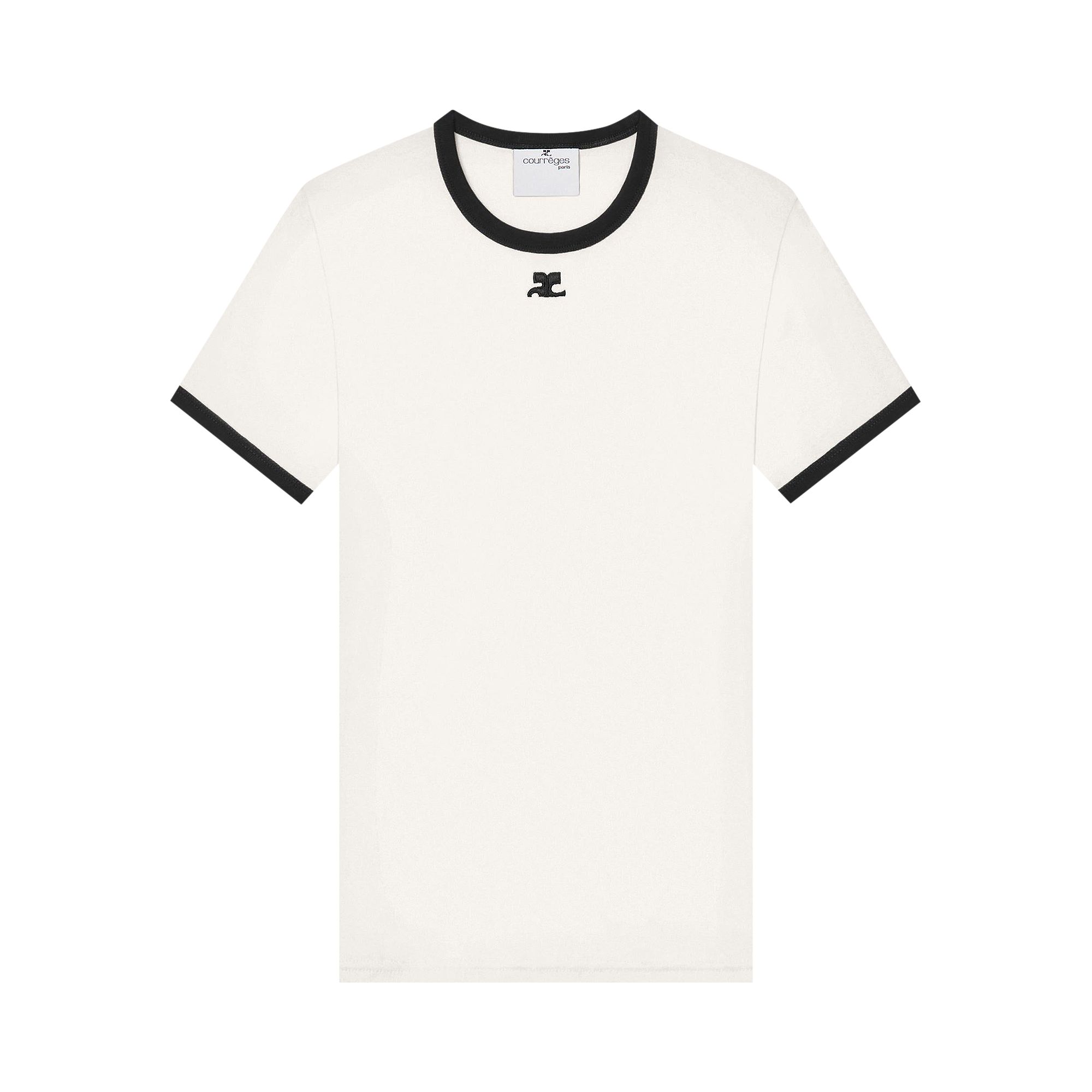 Pre-owned Courrèges Signature Contrast T-shirt 'heritage White' | Men's Size S