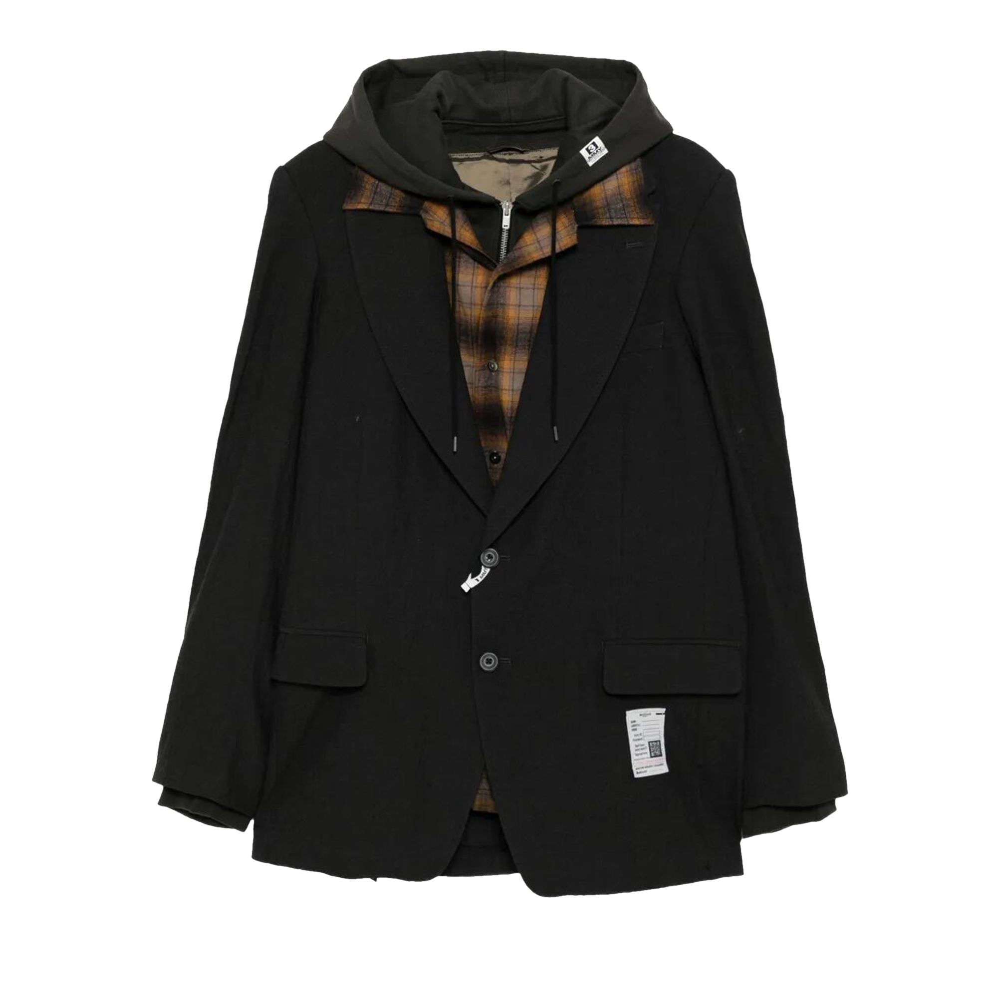 Pre-owned Miharayasuhiro Maison Mihara Yasuhiro Triple Layered Blazer 'black' | Men's Size 48