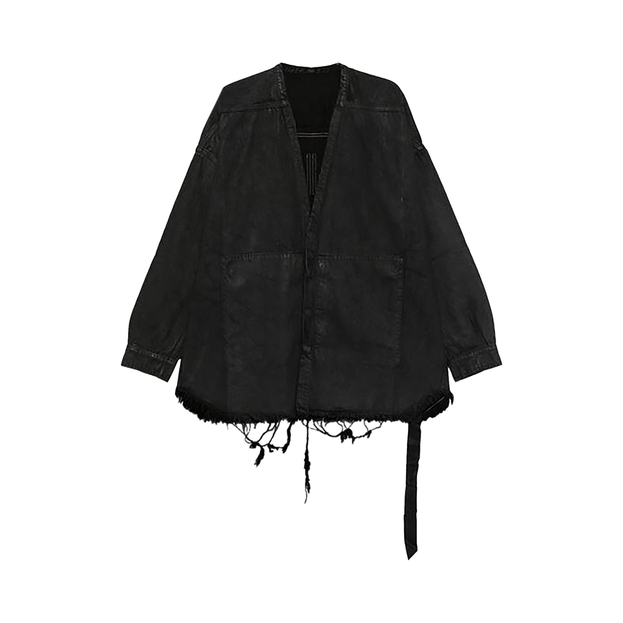 Pre-owned Rick Owens Drkshdw Lido Larry Black Wax Shirt 'black Wax' | Men's Size M