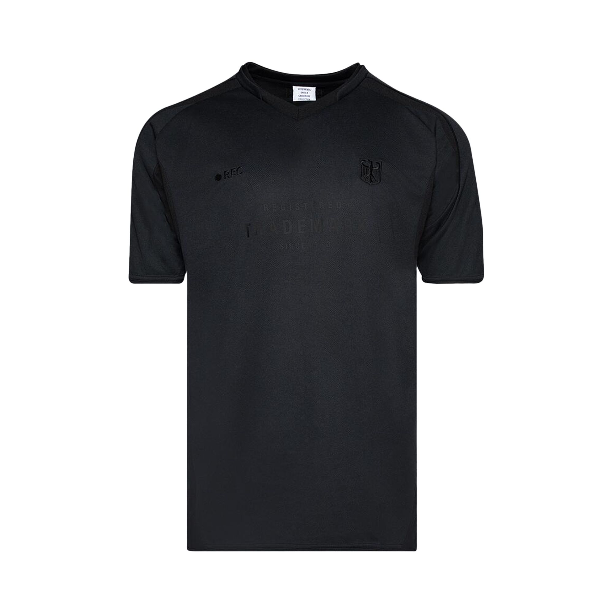 Pre-owned Vetements Trademark Football Jersey 'black' | Men's Size Xs