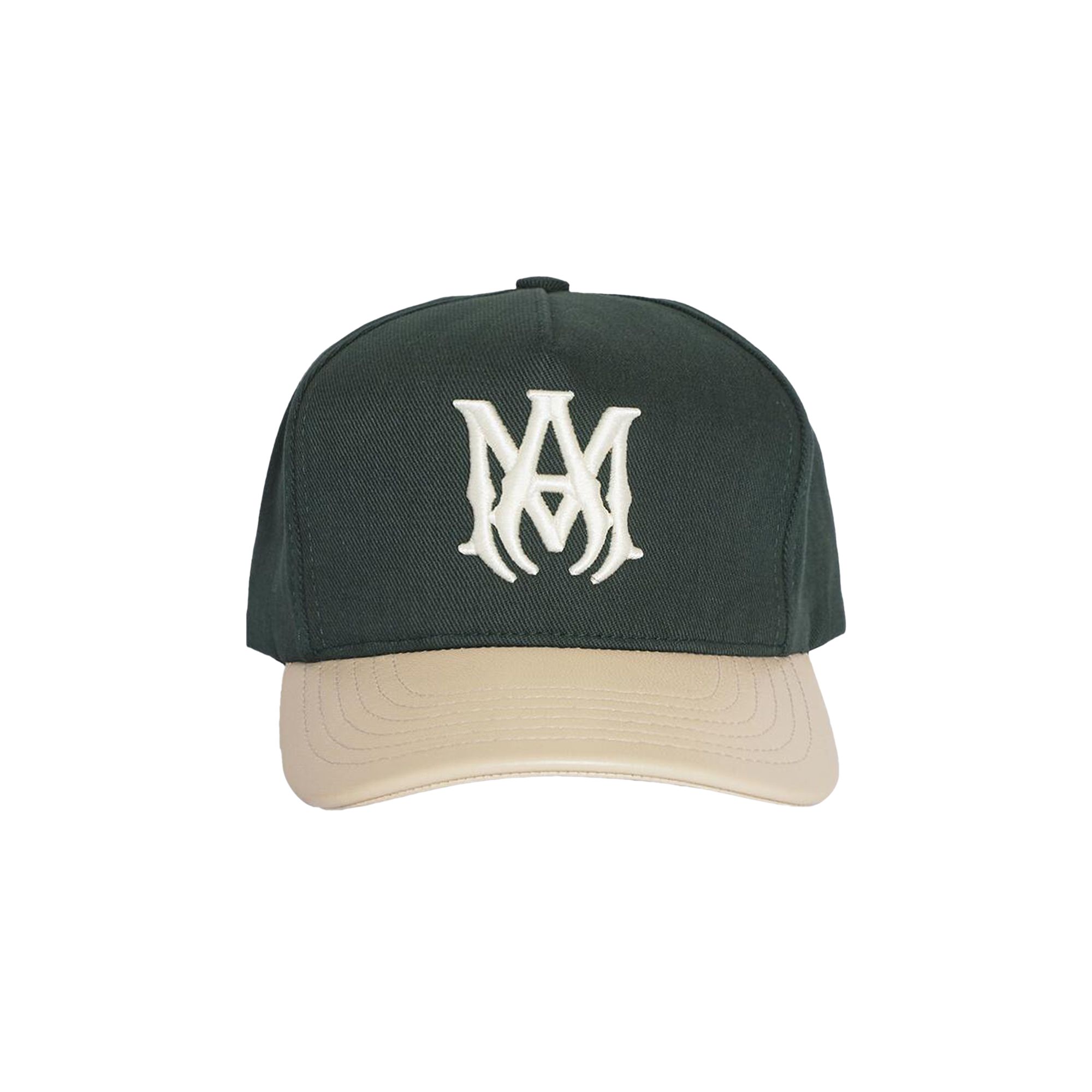 Pre-owned Amiri Two Tone Canvas Hat 'dark Palm' | Brown | Men's Size Onesize
