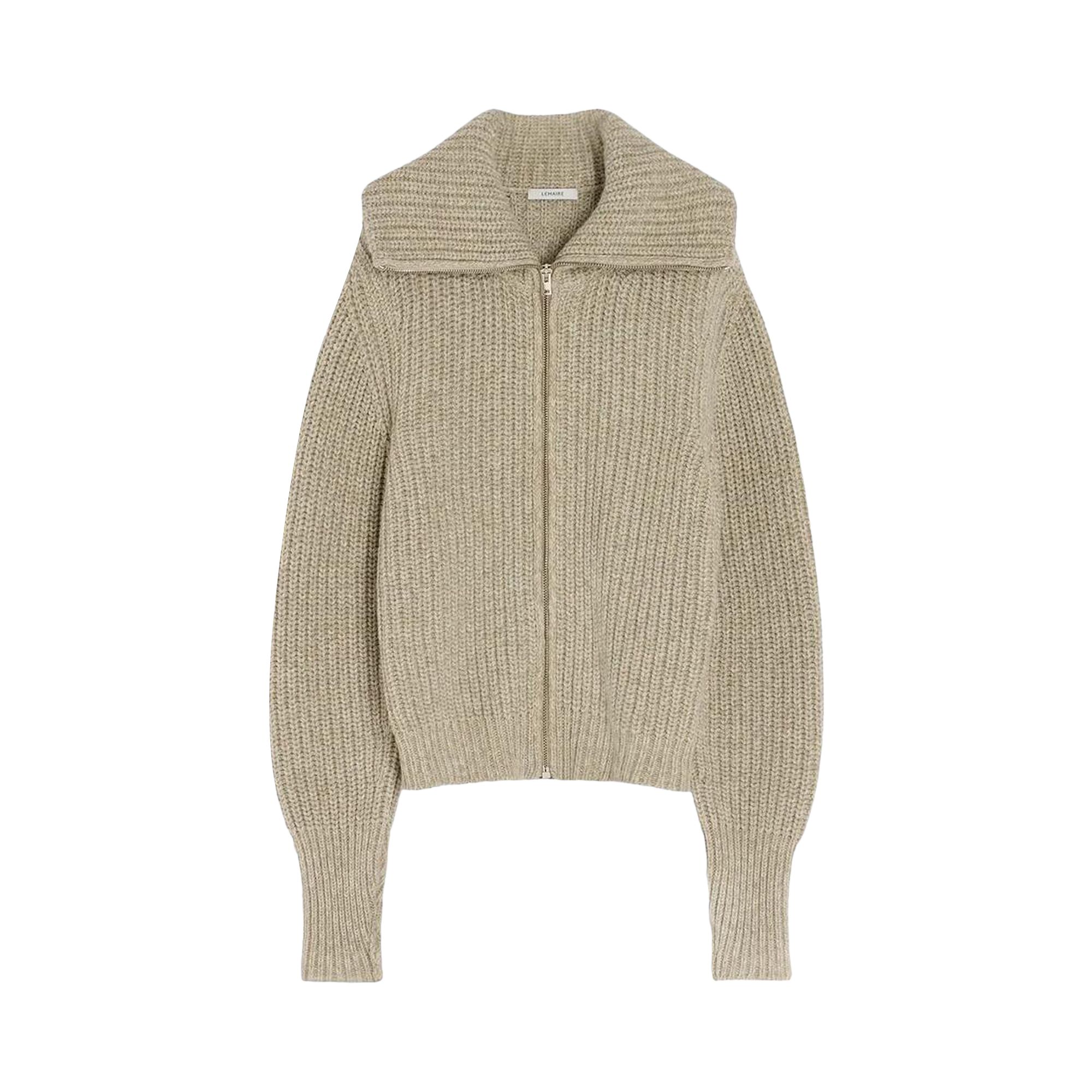 Pre-owned Lemaire Zipped Cardigan 'beige/oat' | Tan | Men's Size Xl In Brown