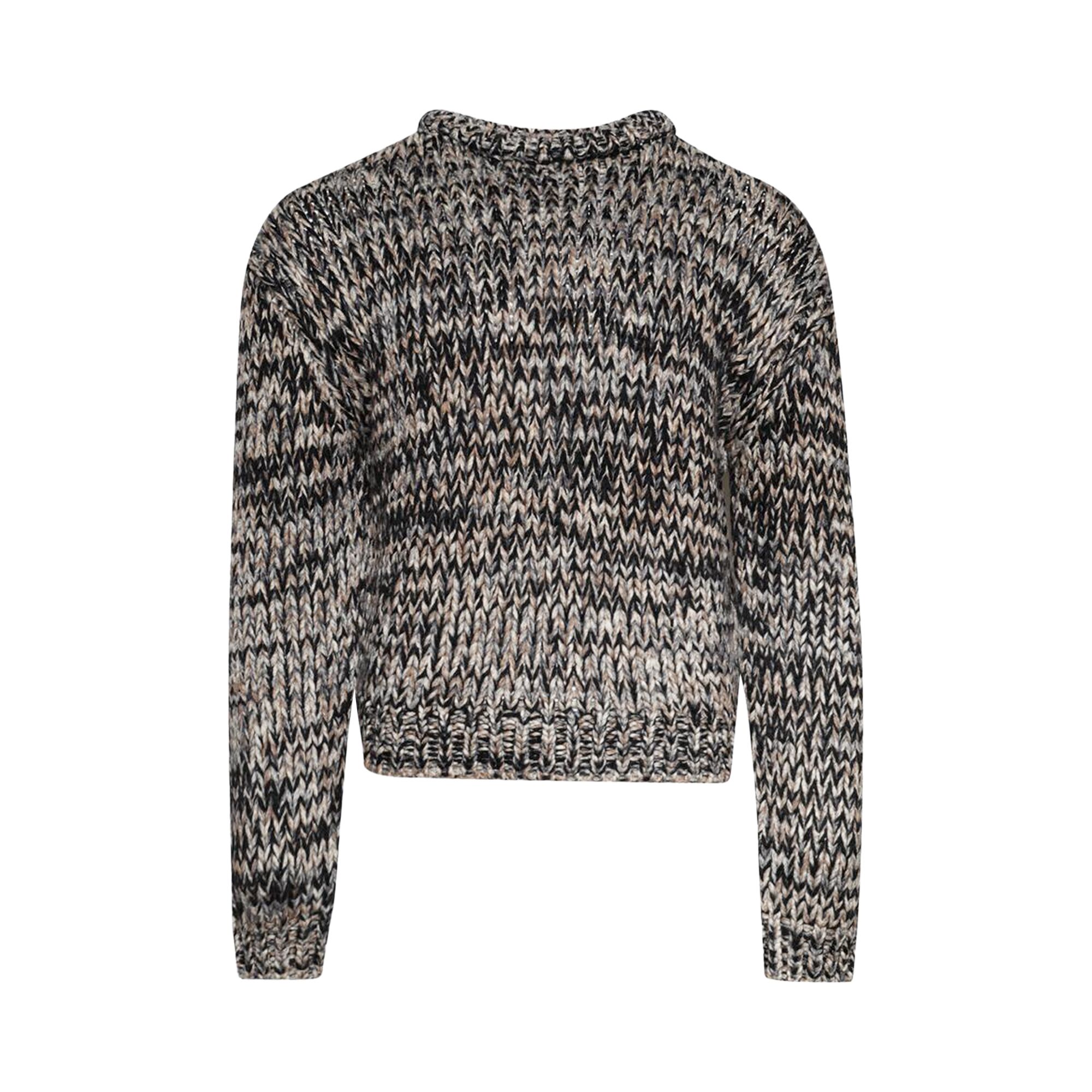 Pre-owned Lemaire Boxy Crew Neck Sweater 'black/white/brown' | Men's Size S
