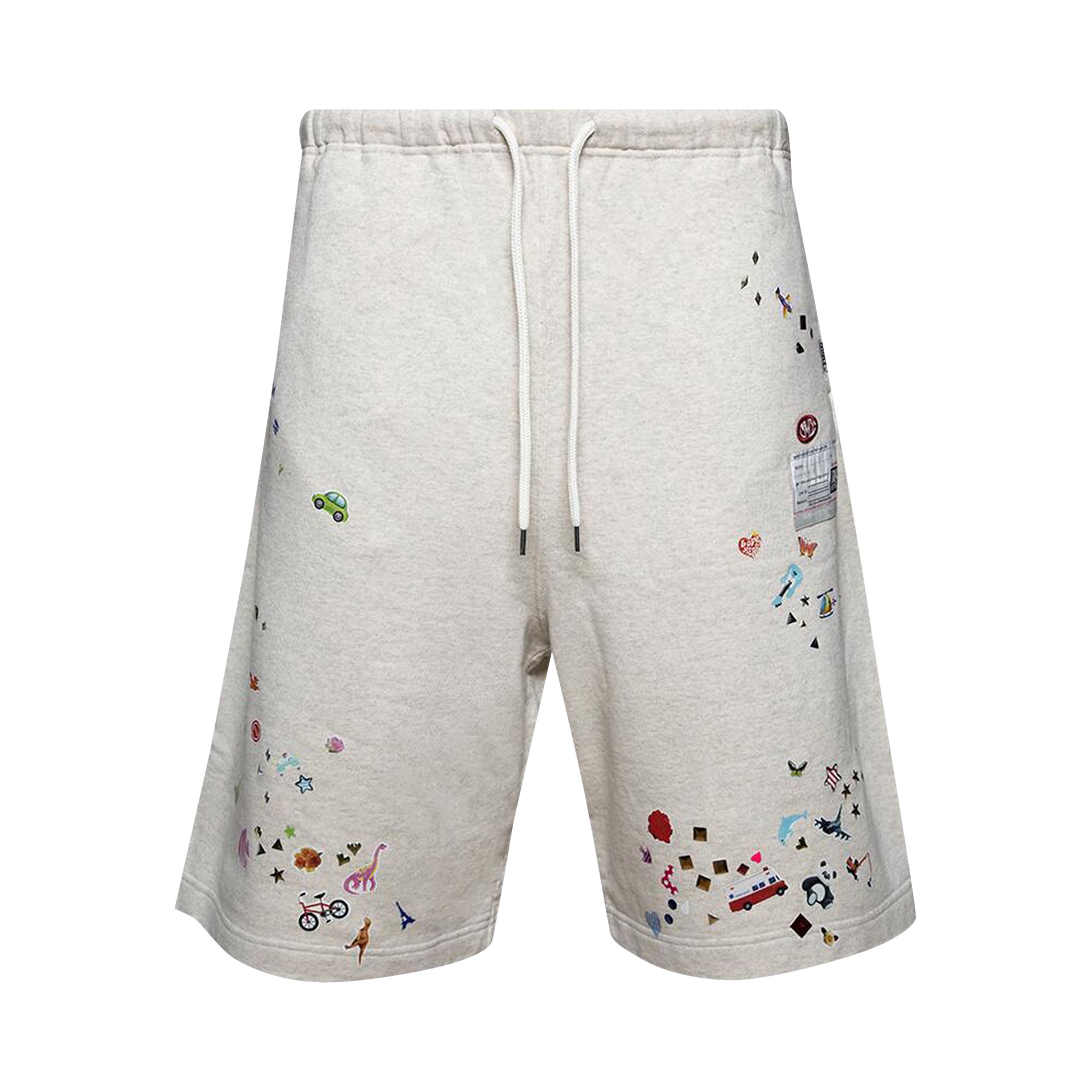 Pre-owned Miharayasuhiro Maison Mihara Yasuhiro Sticker Shorts 'white' | Men's Size 46