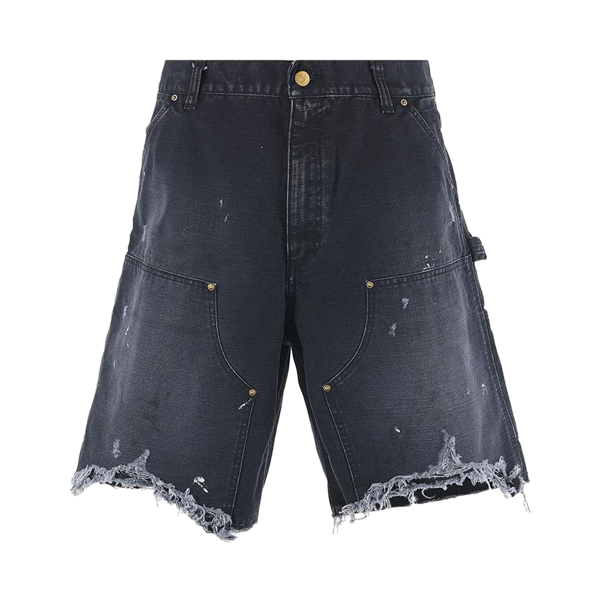 SAINT MXXXXXX Pre-owned Double Knee Shorts 'black' | Men's Size S