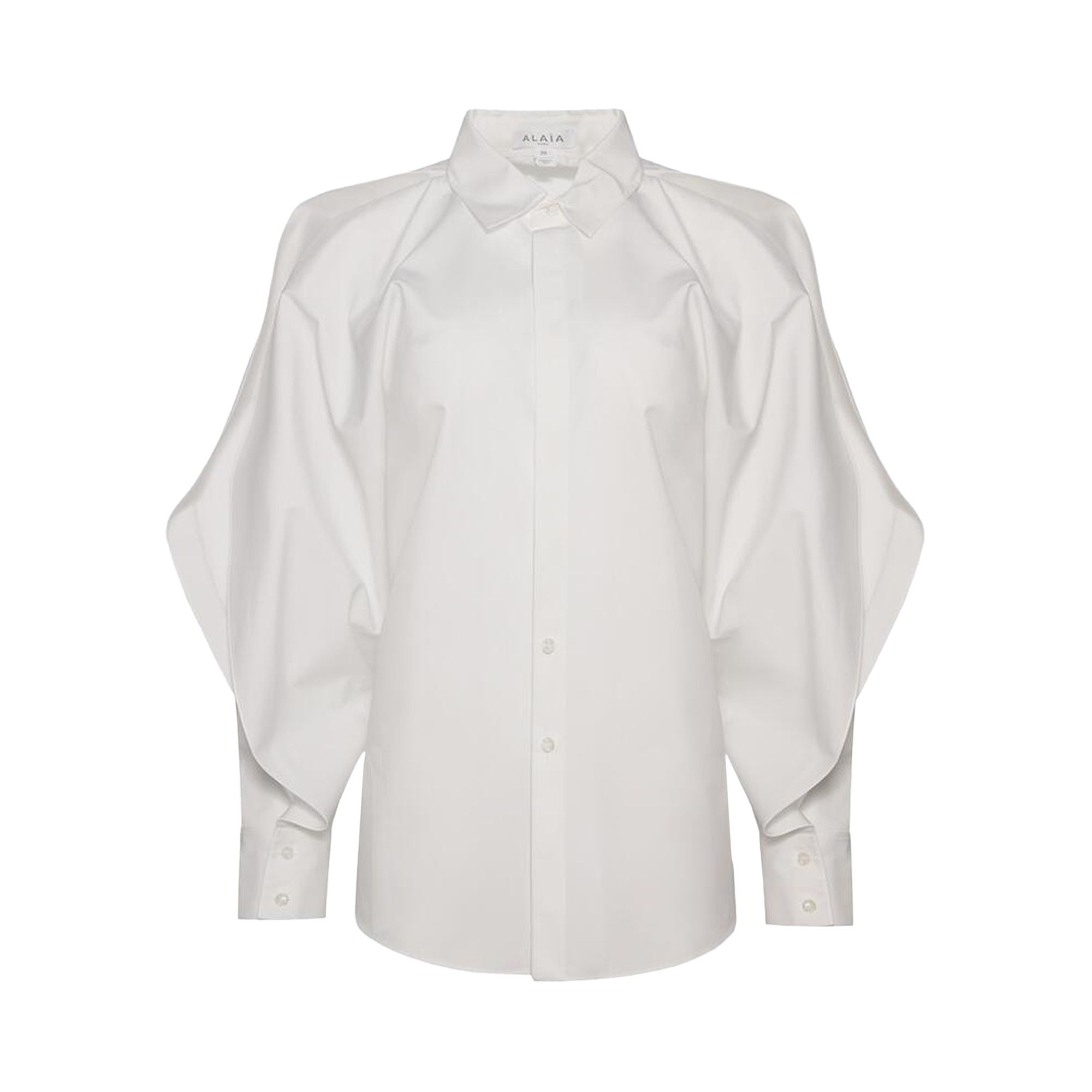 Pre-owned Alaïa Round Shirt 'blanc' | White | Women's Size 36