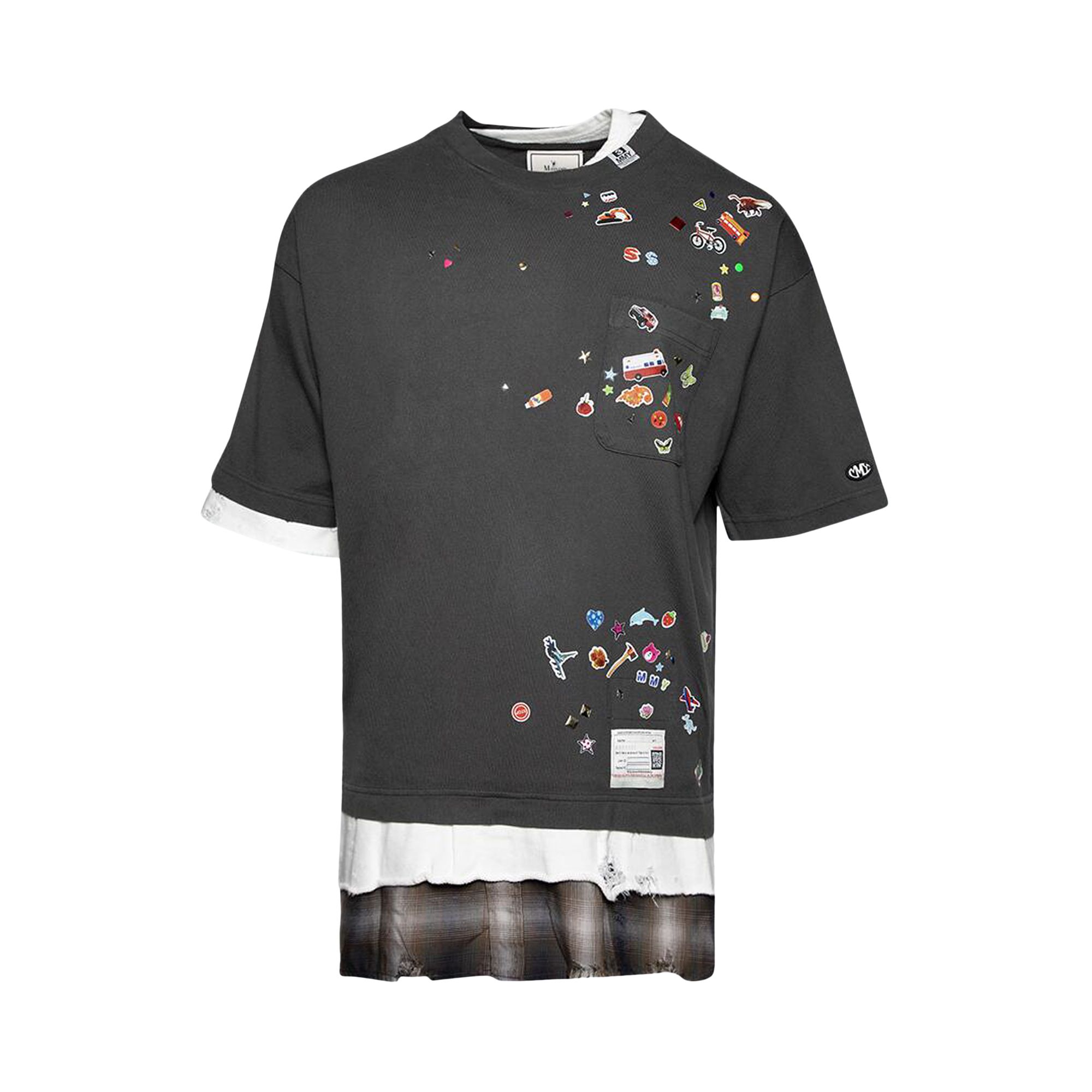 Pre-owned Miharayasuhiro Maison Mihara Yasuhiro Triple Layered Tee 'black' | Men's Size 50