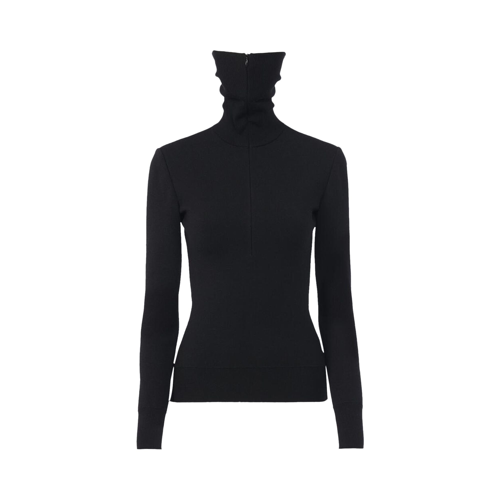 Pre-owned Alaïa Turtleneck Jumper 'noir Alaia' | Black | Women's Size 40