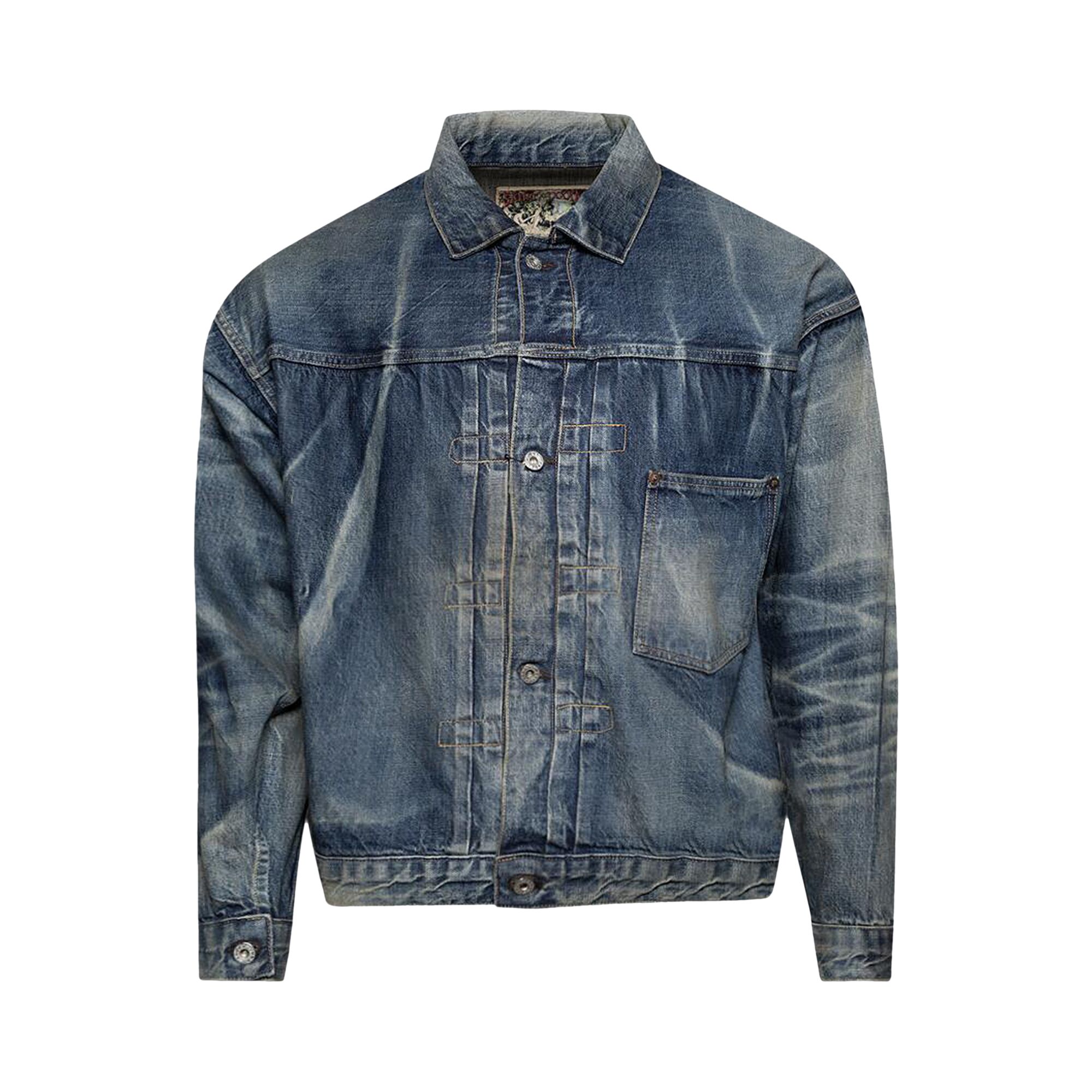 Click to view more detailed imagery on our partner's website Pre-owned Saint Mxxxxxx Bj Denim Jacket 'blue' | Men's Size S