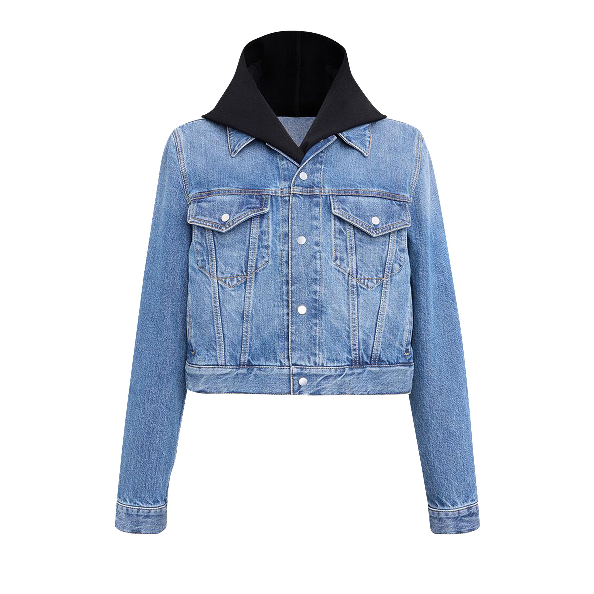 Pre-owned Alaïa Hooded Jacket 'bleu Vintage' | Blue | Women's Size 36
