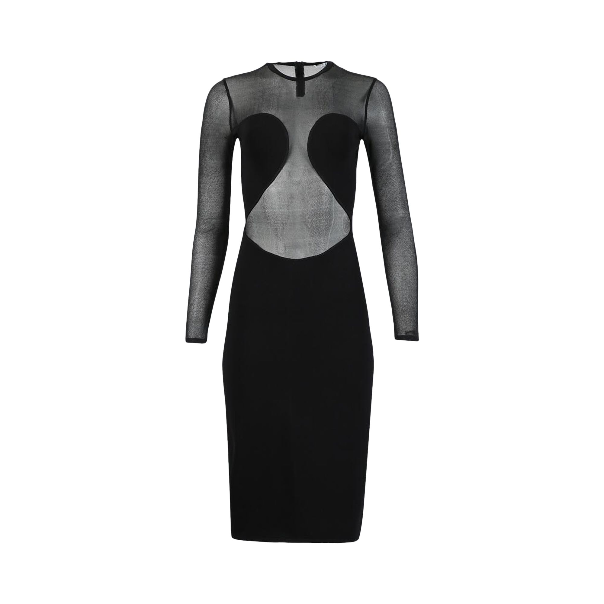 Pre-owned Alaïa Bodysheer Dress 'noir Alaia' | Black | Women's Size 36