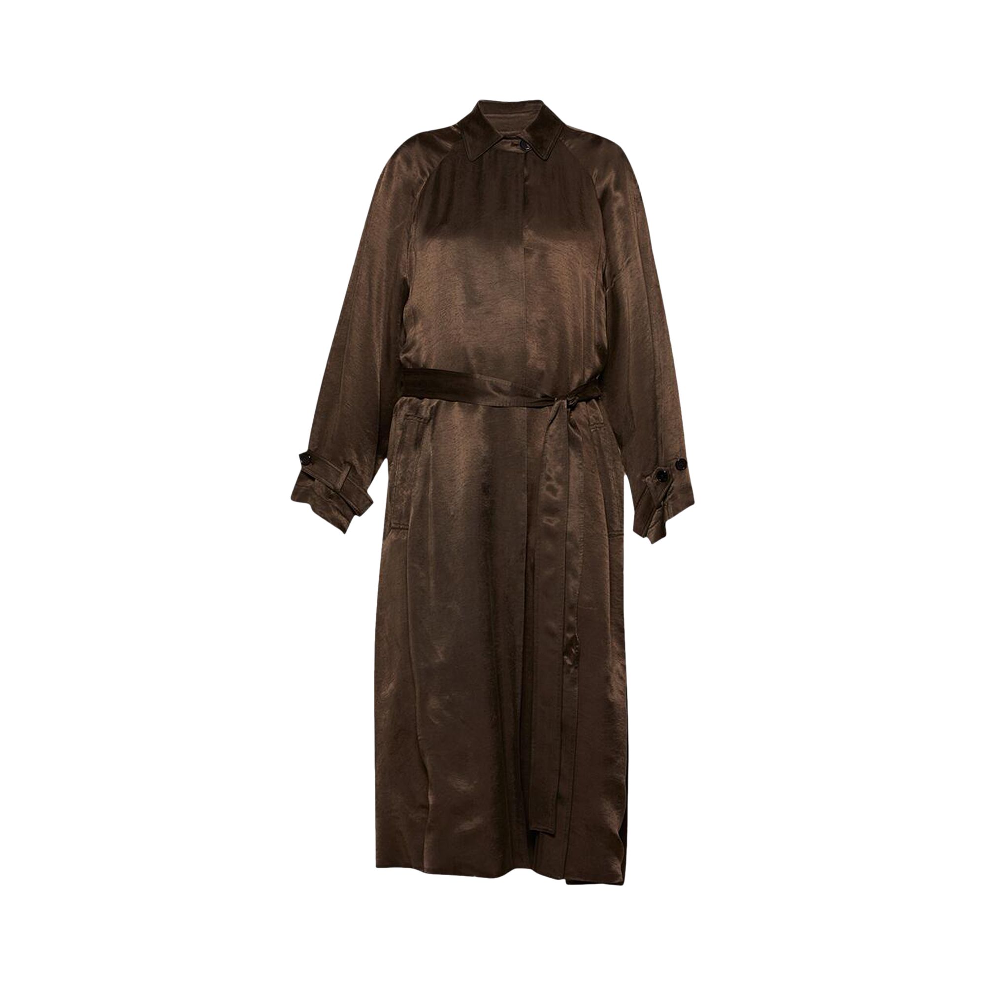 Pre-owned The Row Ryo Coat 'dark Brown' | Women's Size 4