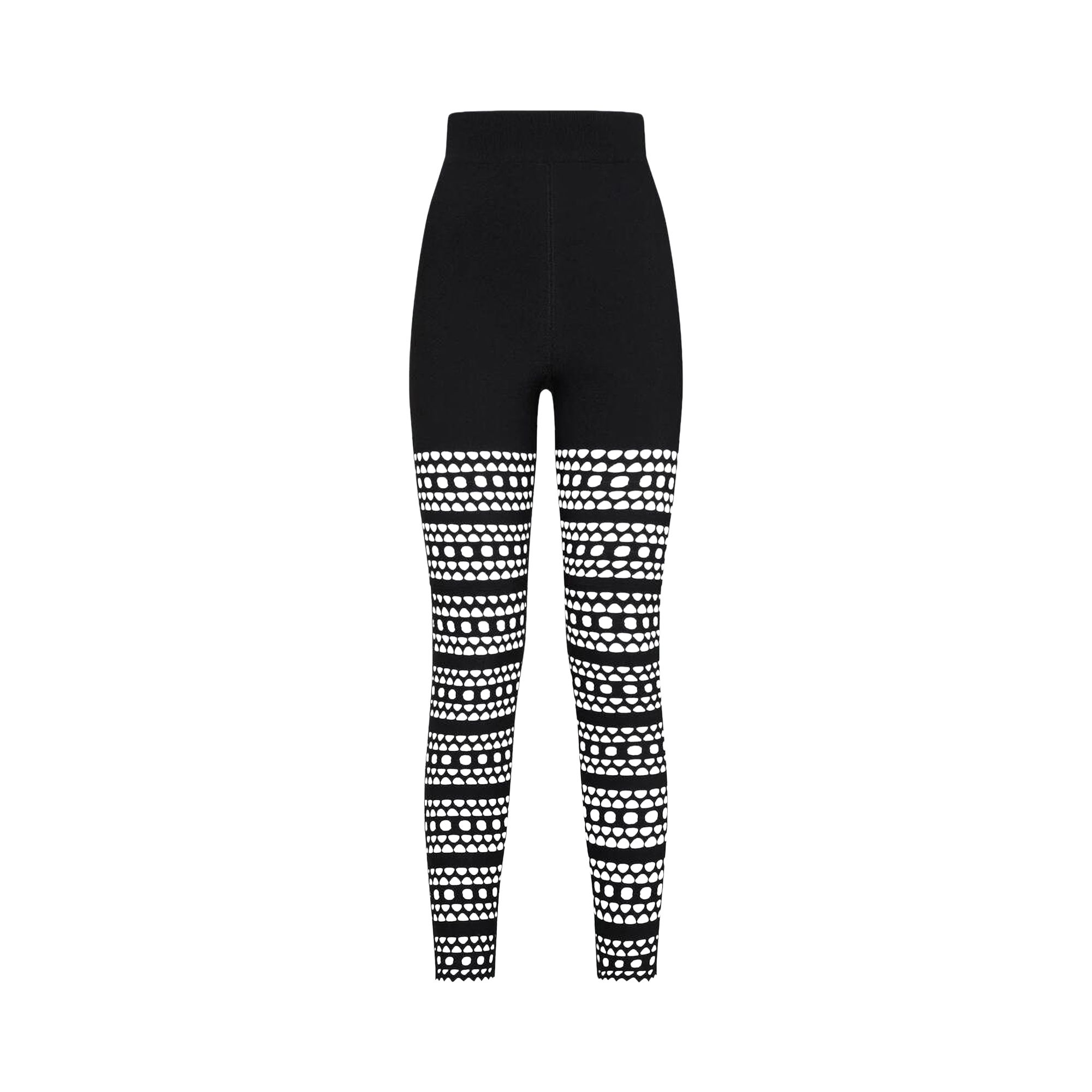 Pre-owned Alaïa Vienne Legging 'noir Alaia' | Black | Women's Size 36