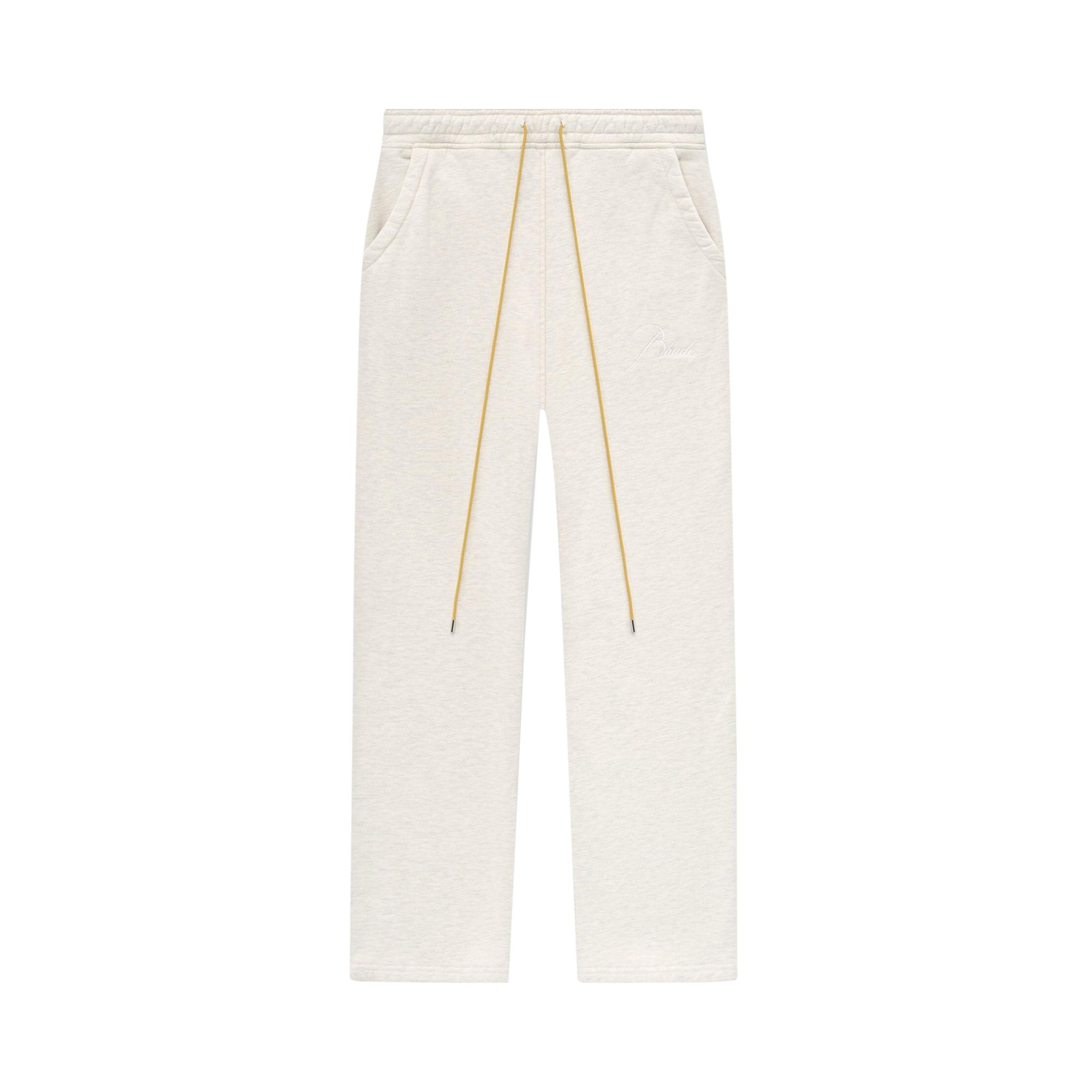Click to view more detailed imagery on our partner's website Pre-owned Rhude Sweatpant 'oat' | Cream | Men's Size S In White