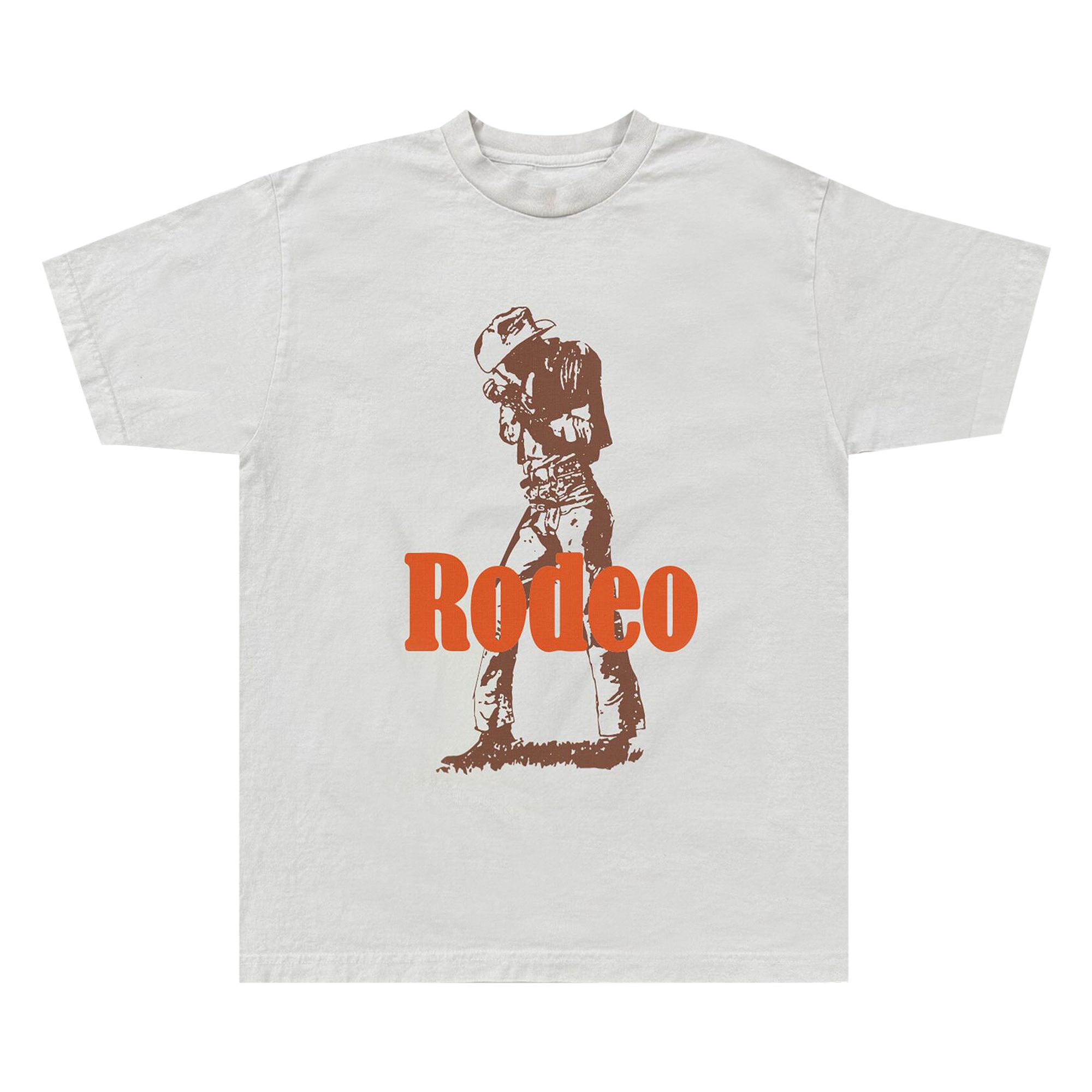 Pre-owned Cactus Jack By Travis Scott Rodeo 10 Years Cowboy Tee I 'white' | Men's Size Xl