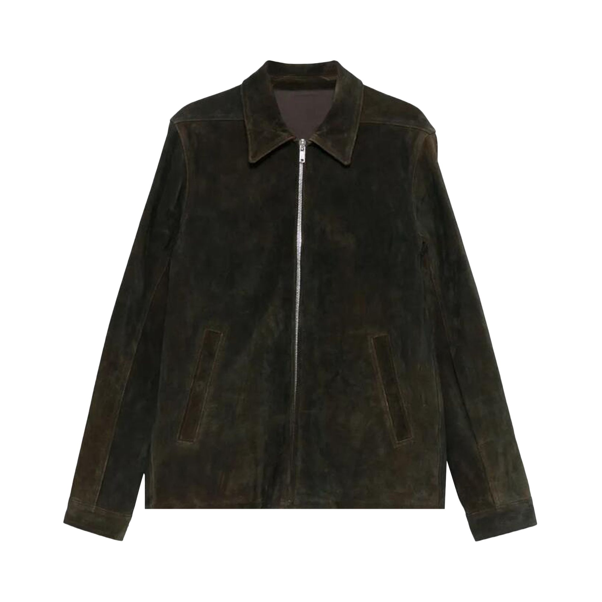 Pre-owned Rick Owens Suede Brad Jacket 'indigo' | Blue | Men's Size 48