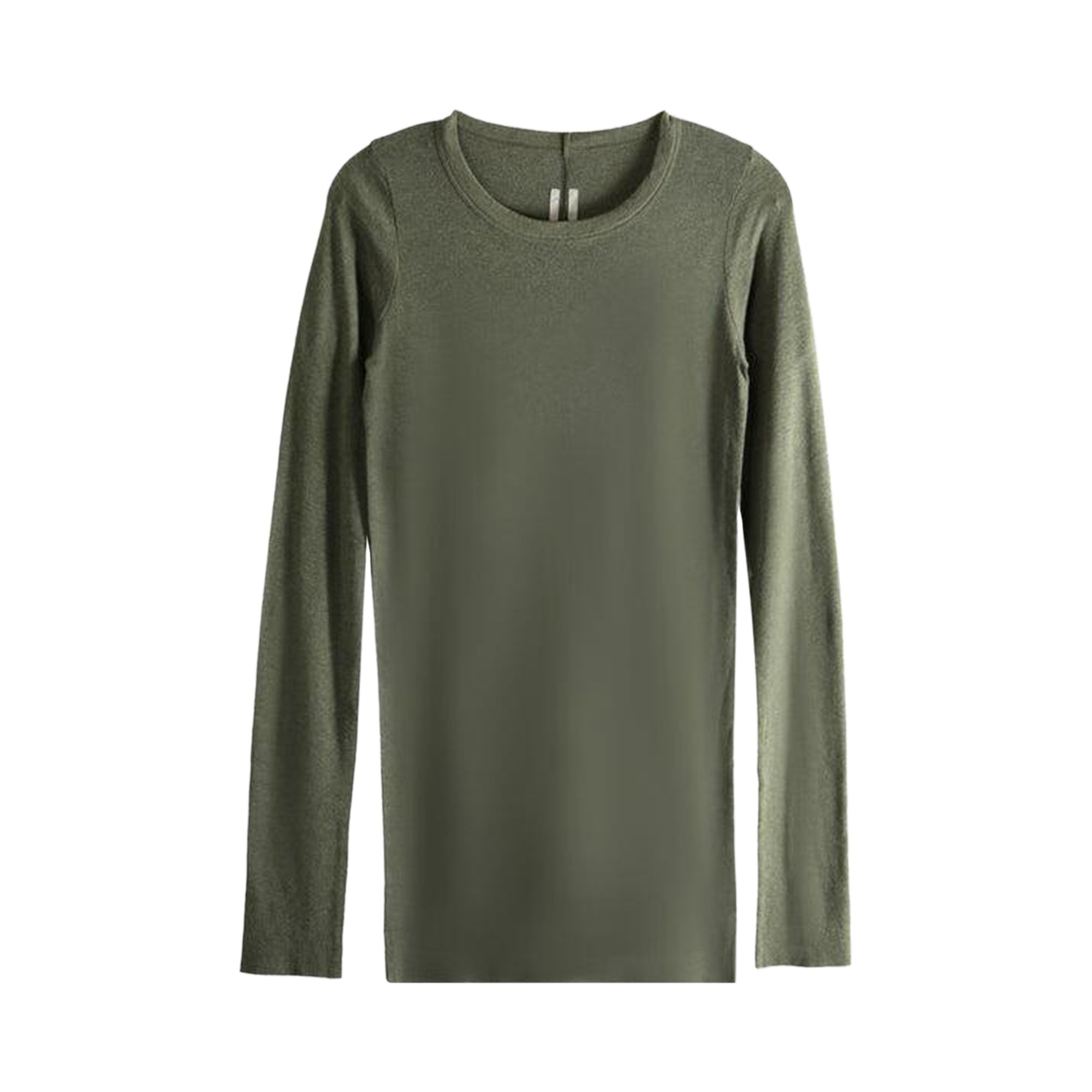 Pre-owned Rick Owens Rib Long-sleeve T-shirt 'bosco' | Grey | Men's Size L In Gray
