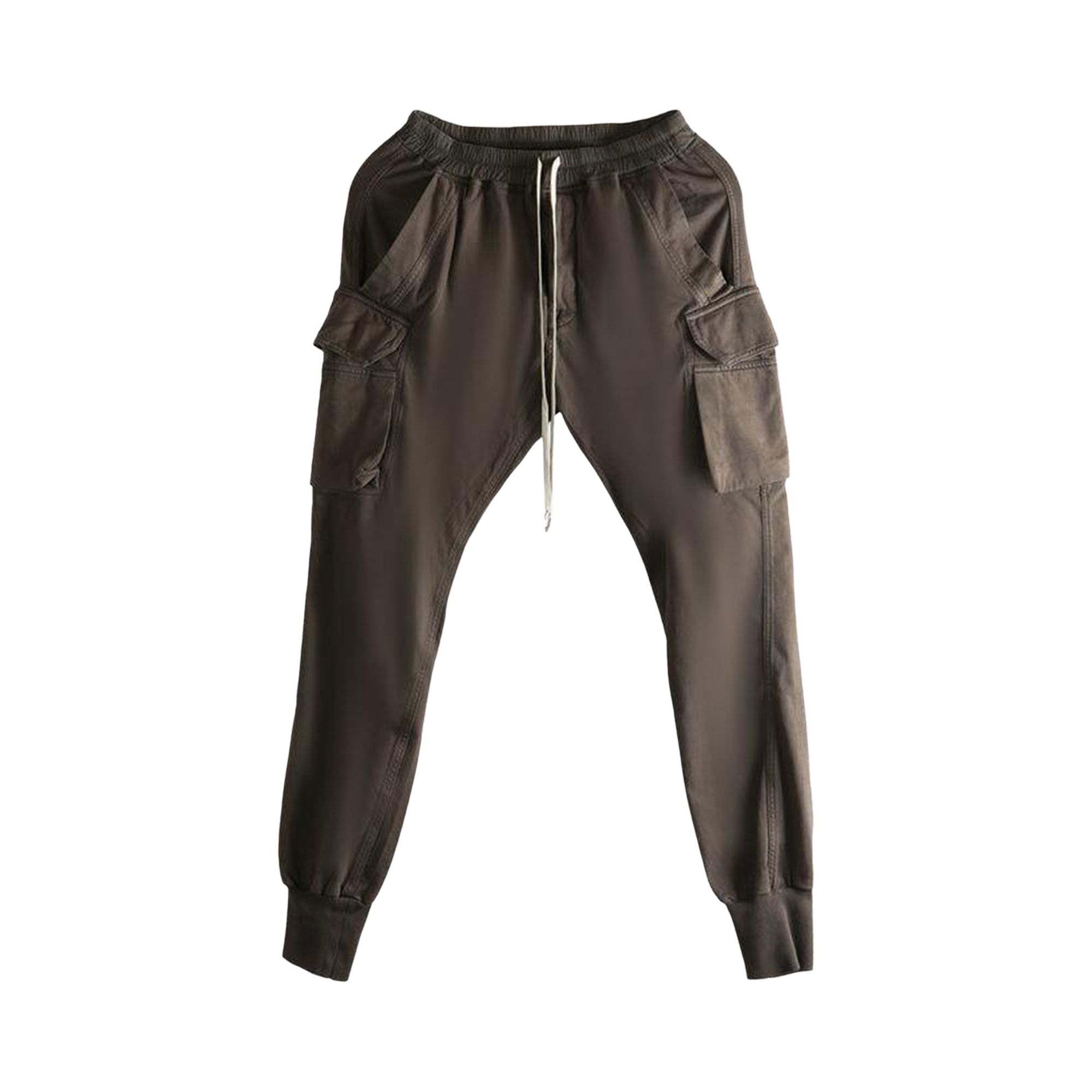 Pre-owned Rick Owens Pantaloni Mastodon Cut Pants 'dark Dust' | Brown | Men's Size M