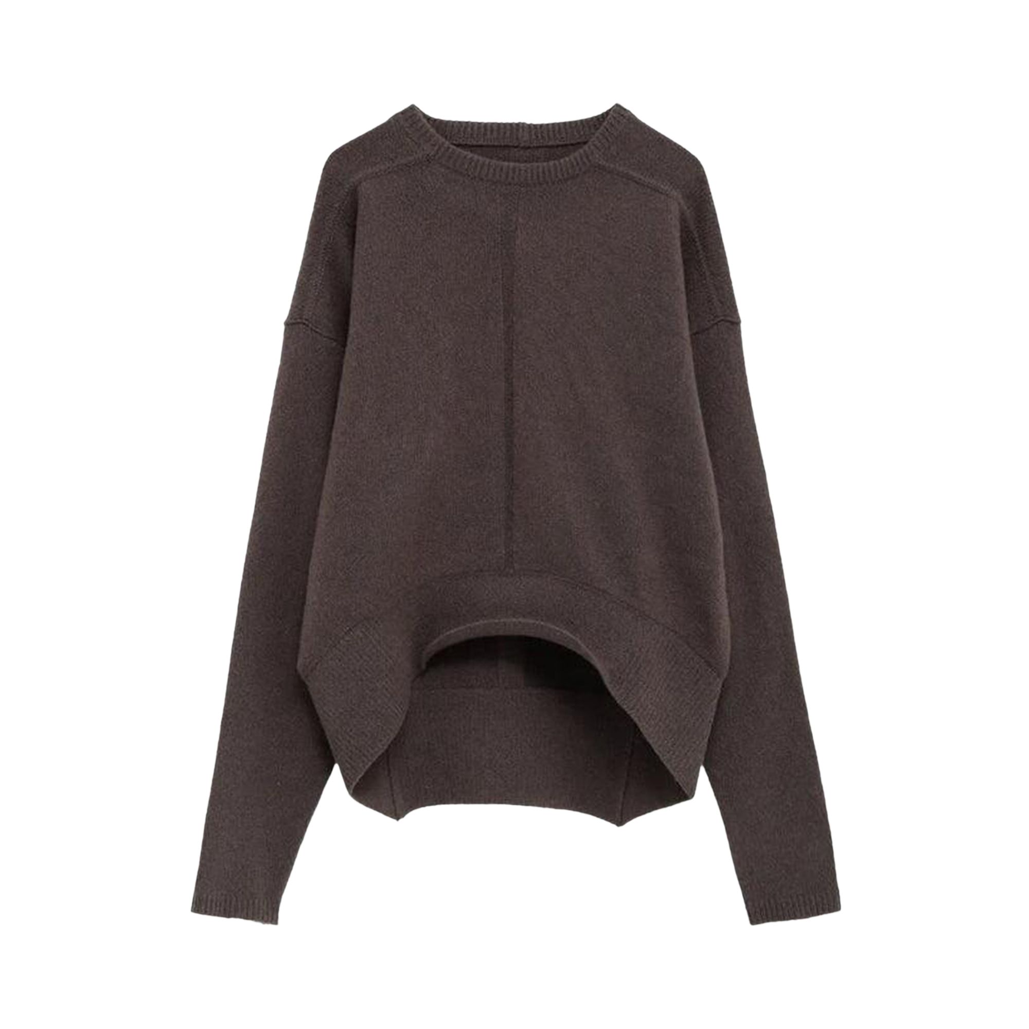Pre-owned Rick Owens Maglia Round Neck Knitwear 'darkdust' | Brown | Women's Size Xs