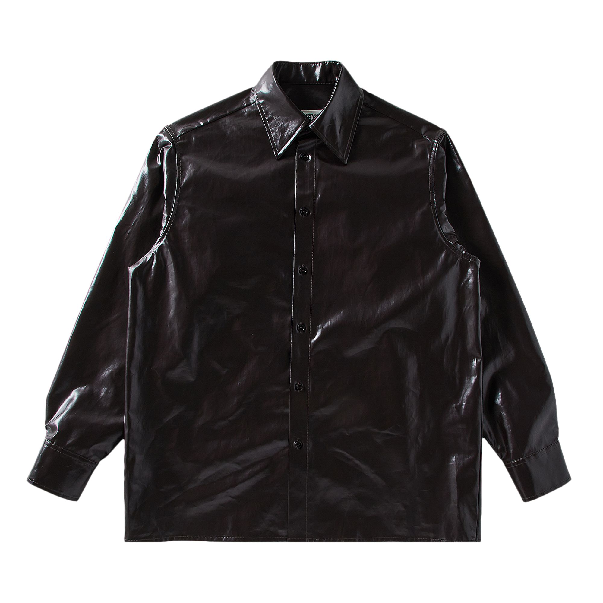 Pre-owned Mm6 Maison Margiela Long-sleeve Shirt 'brown' | Men's Size 46
