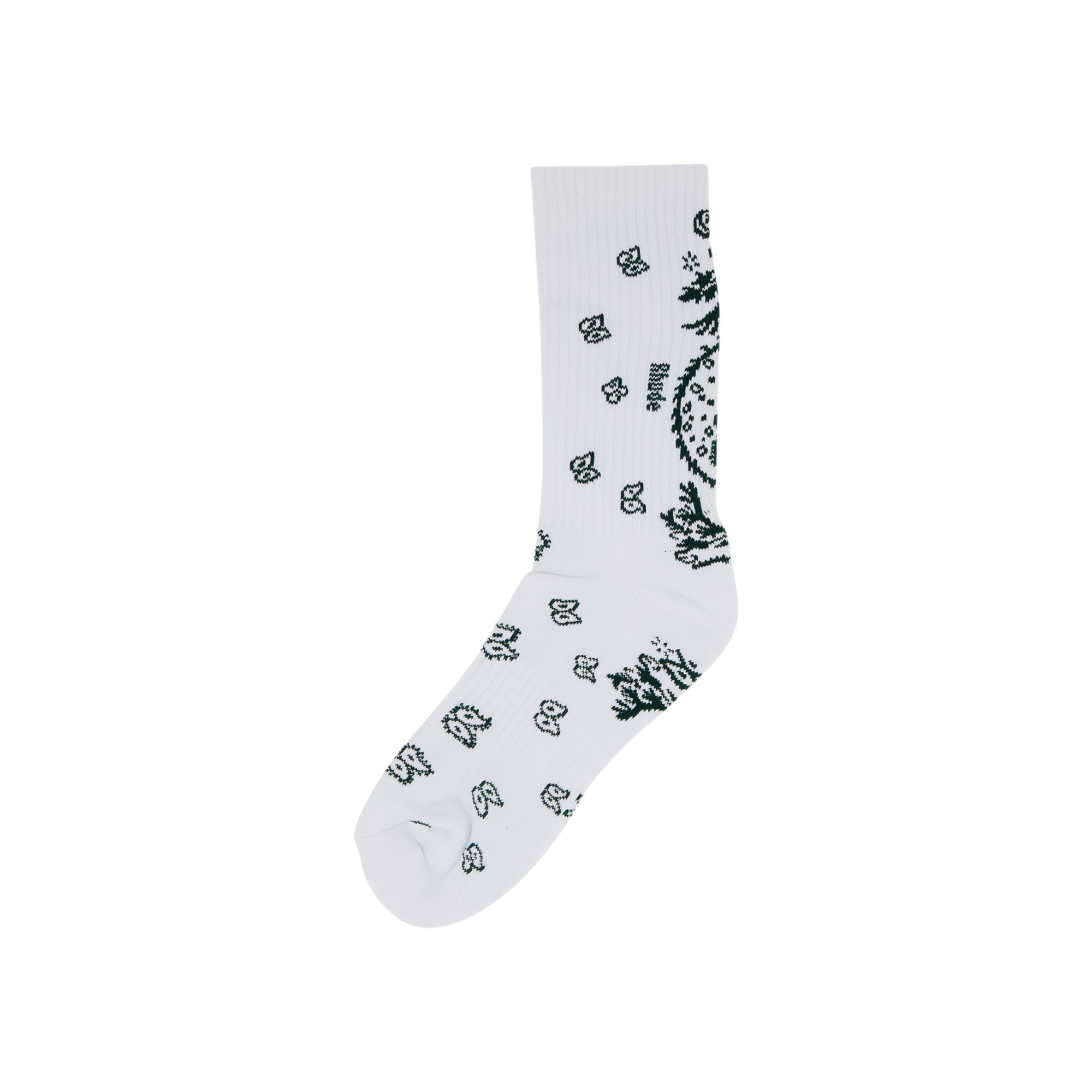 Pre-owned Rhude Bandana Sock 'white' | Men's Size Onesize