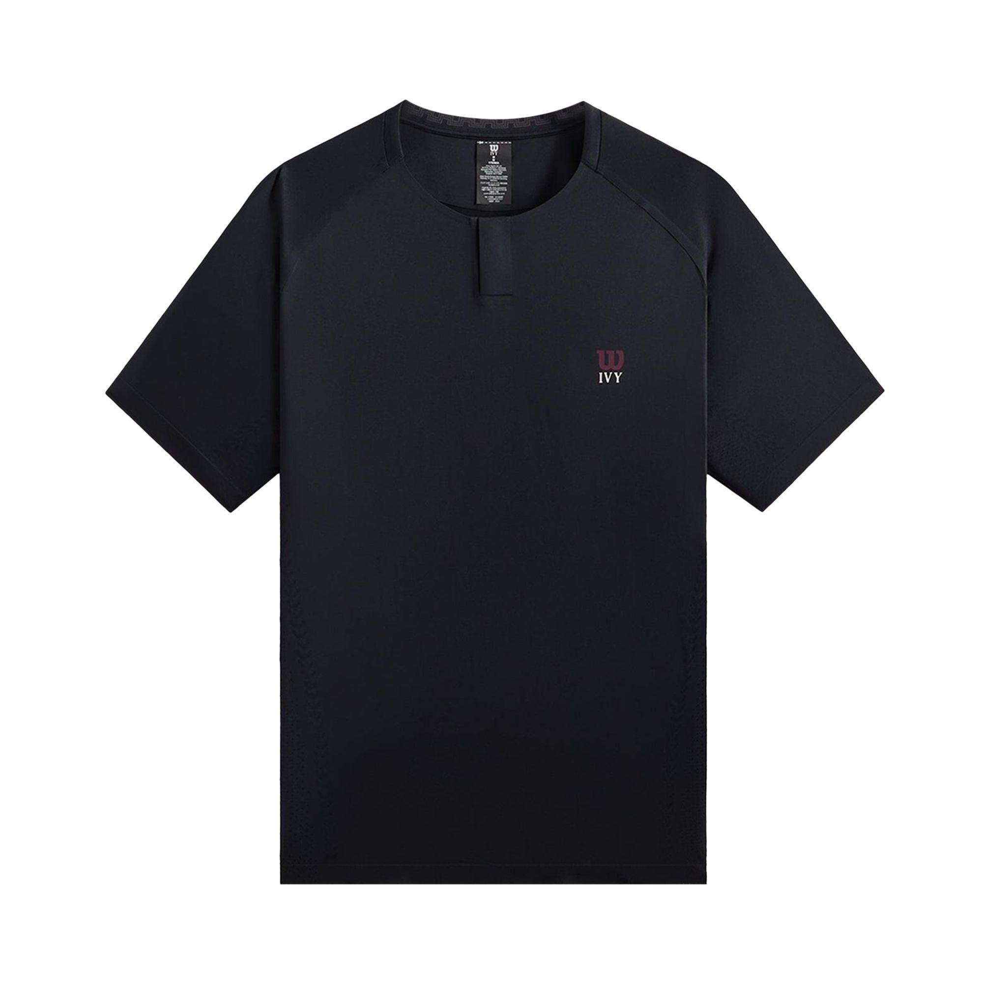 Pre-owned Kith Ivy For Wilson Seamless Pala Henley 'black' | Men's Size L