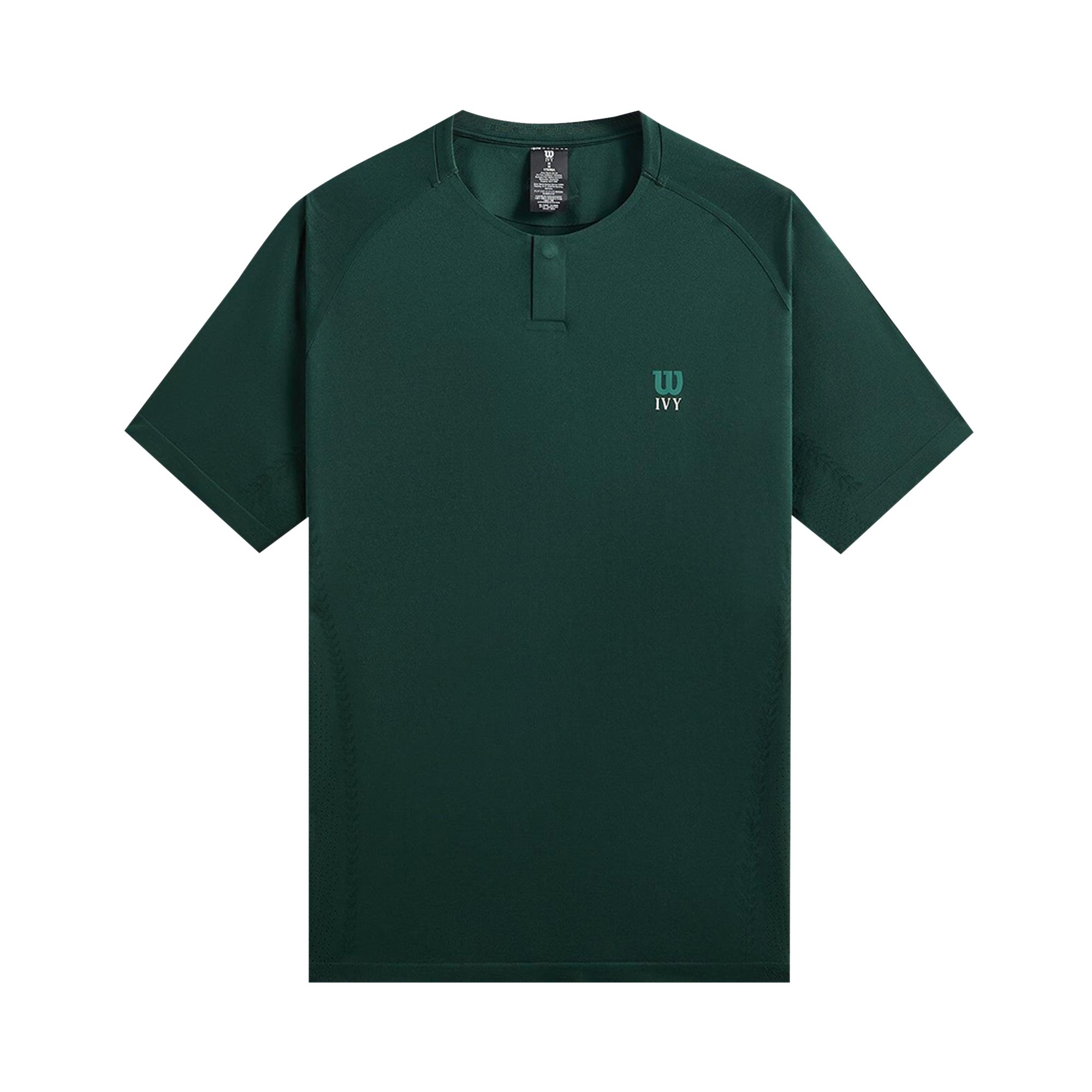 Pre-owned Kith Ivy For Wilson Seamless Pala Henley 'ivy Green' | Men's Size M