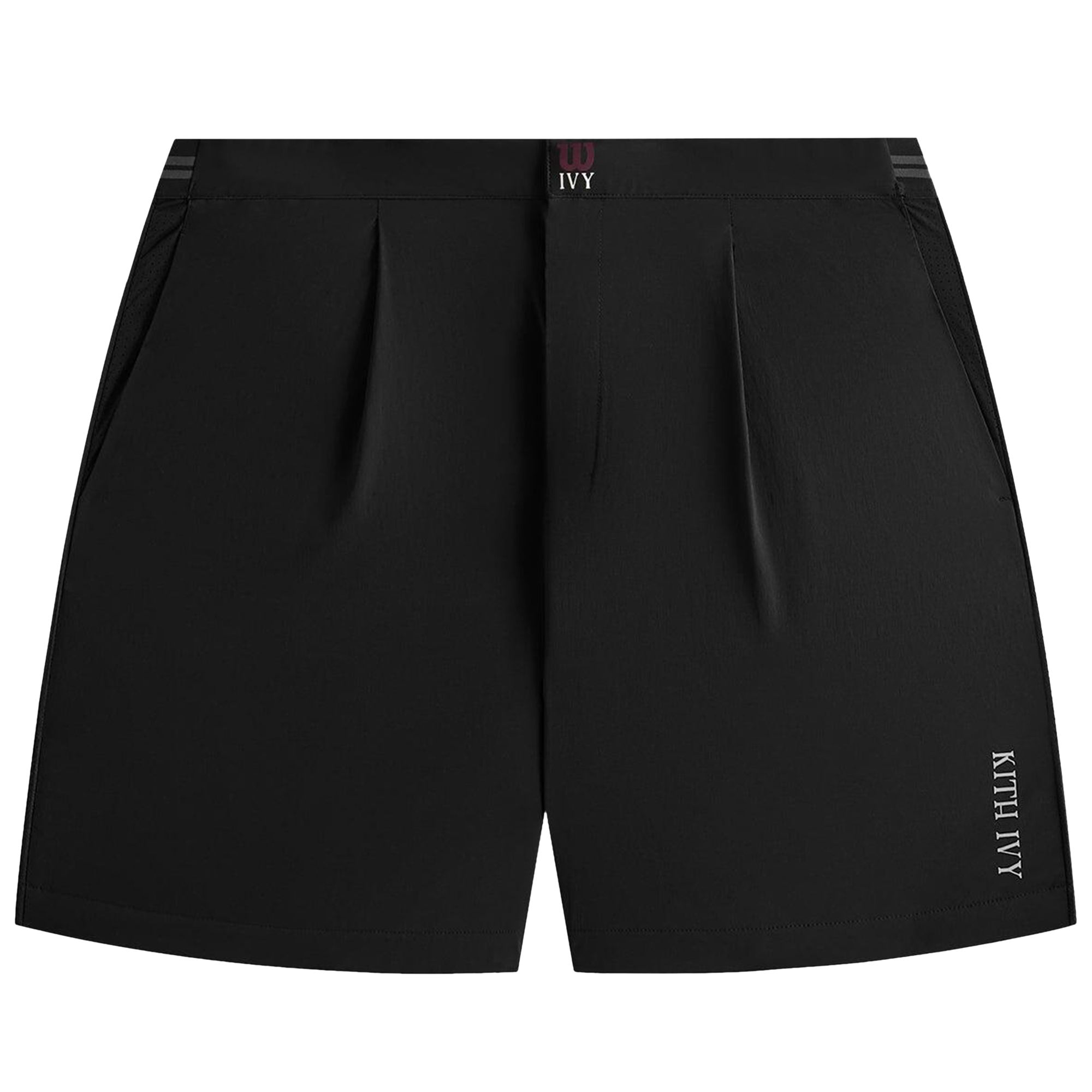 Pre-owned Kith Ivy For Wilson Meridian Pleated Short 'black' | Men's Size M