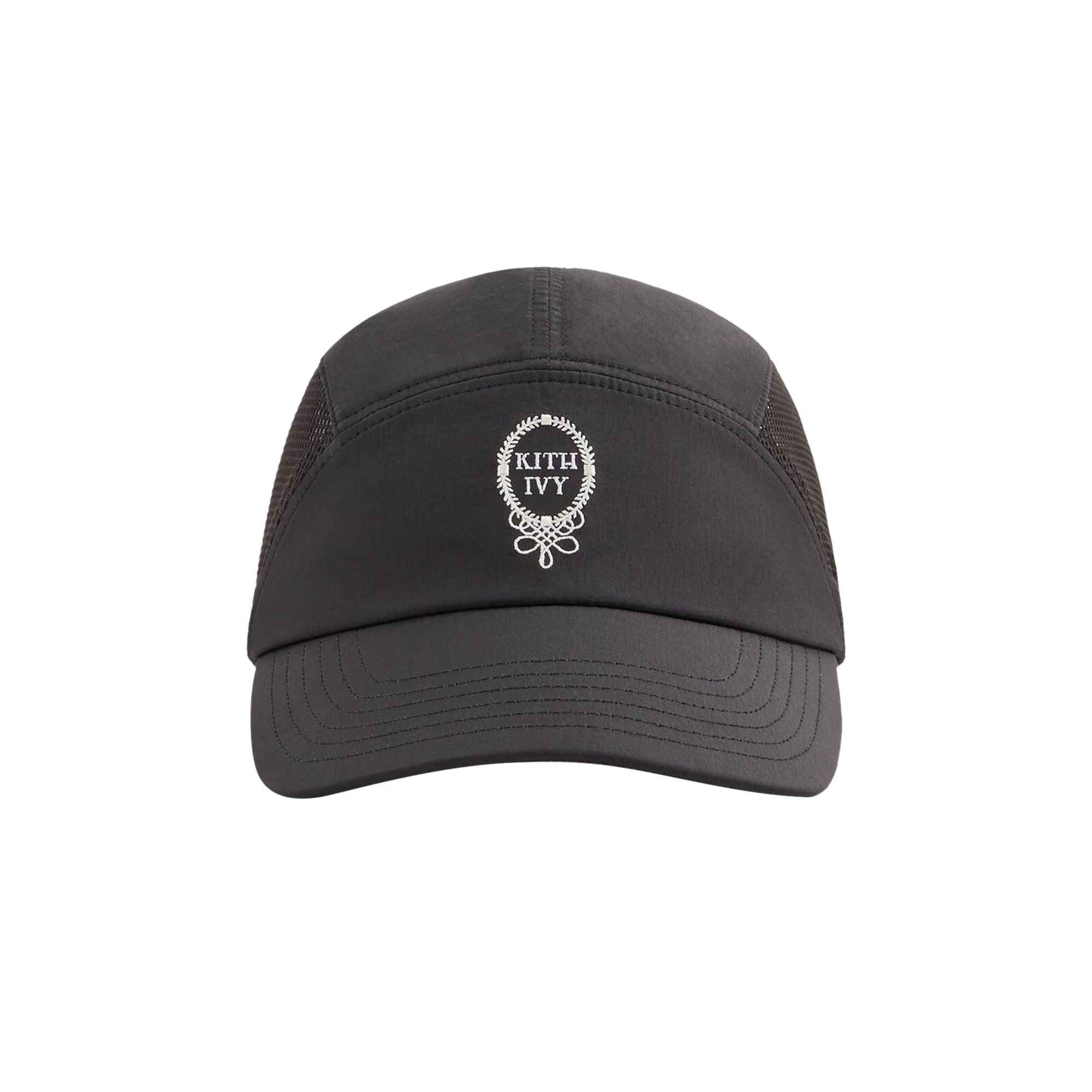 Pre-owned Kith Ivy For Wilson Woven Camp Cap 'black' | Men's Size Onesize