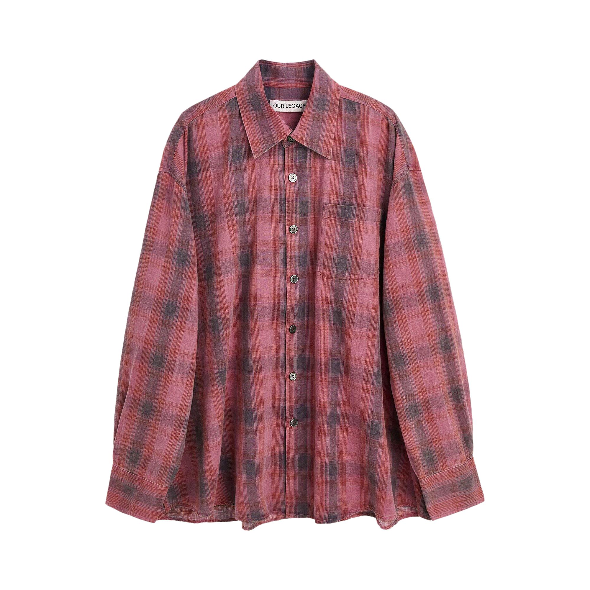 Pre-owned Our Legacy Borrowed Shirt 'red' | Men's Size 46