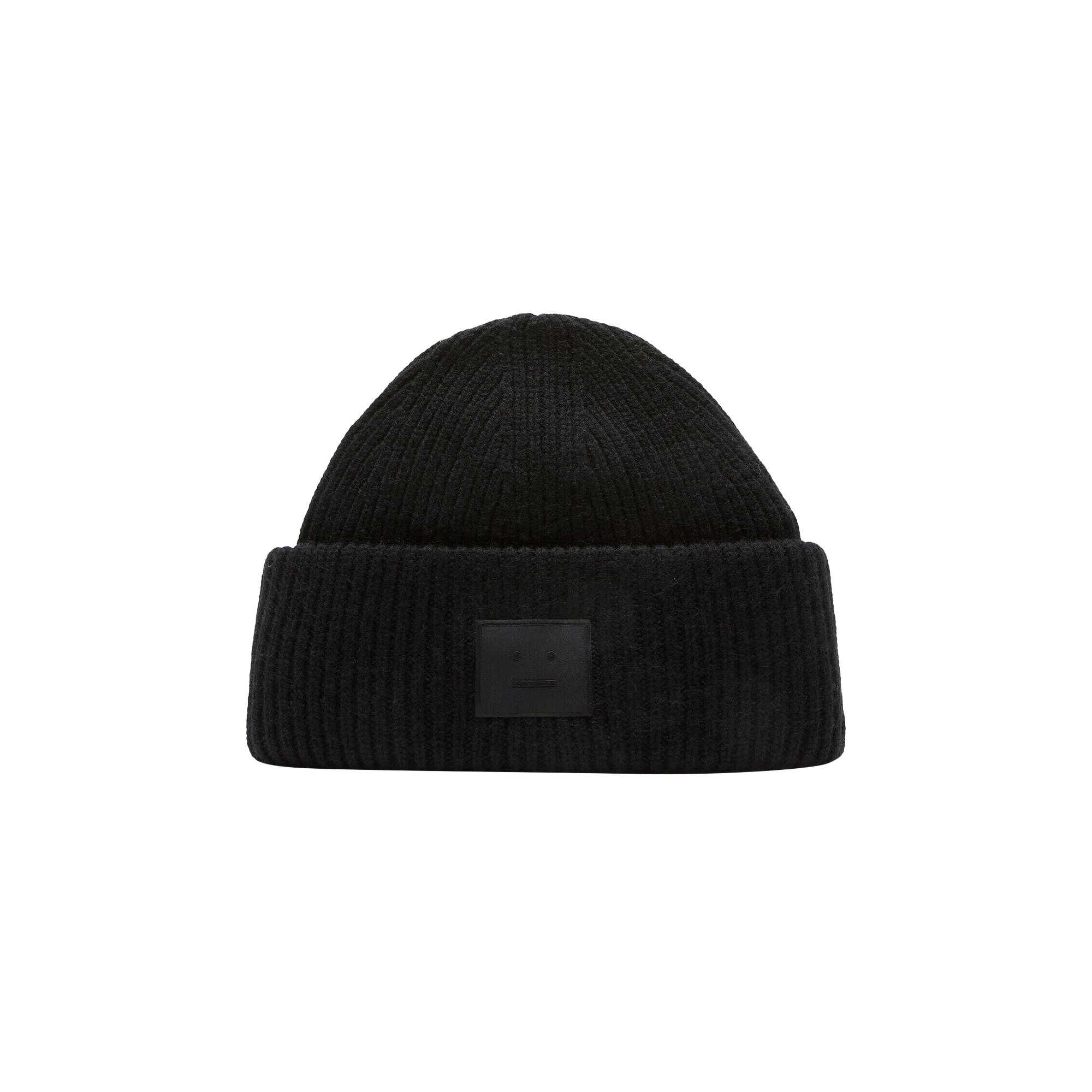 Pre-owned Acne Studios Rib Knit Hat 'black' | Men's Size Onesize